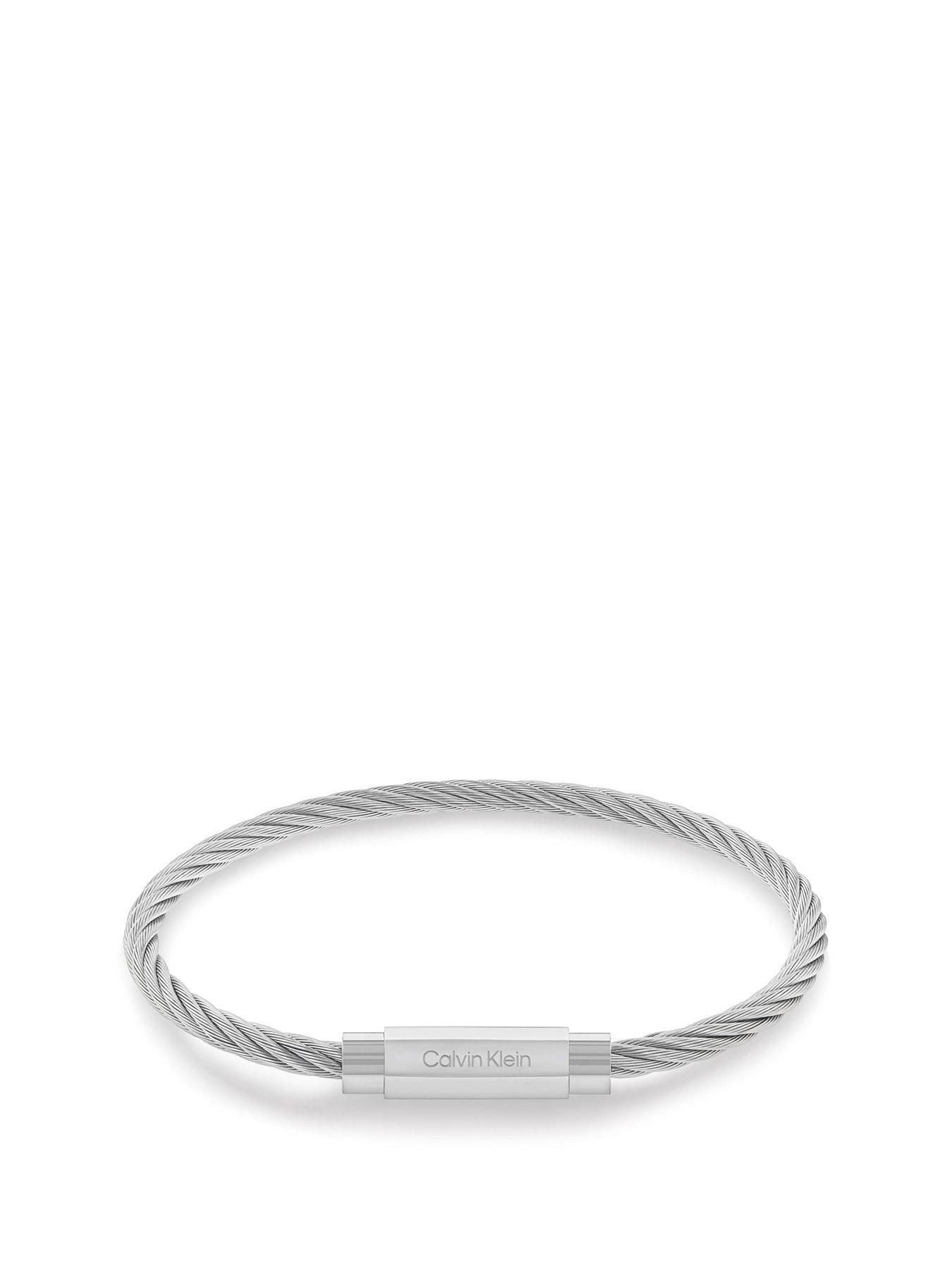Calvin Klein Men's Calvin Klein Stainless Steel Wire Metal Bracelet |  
