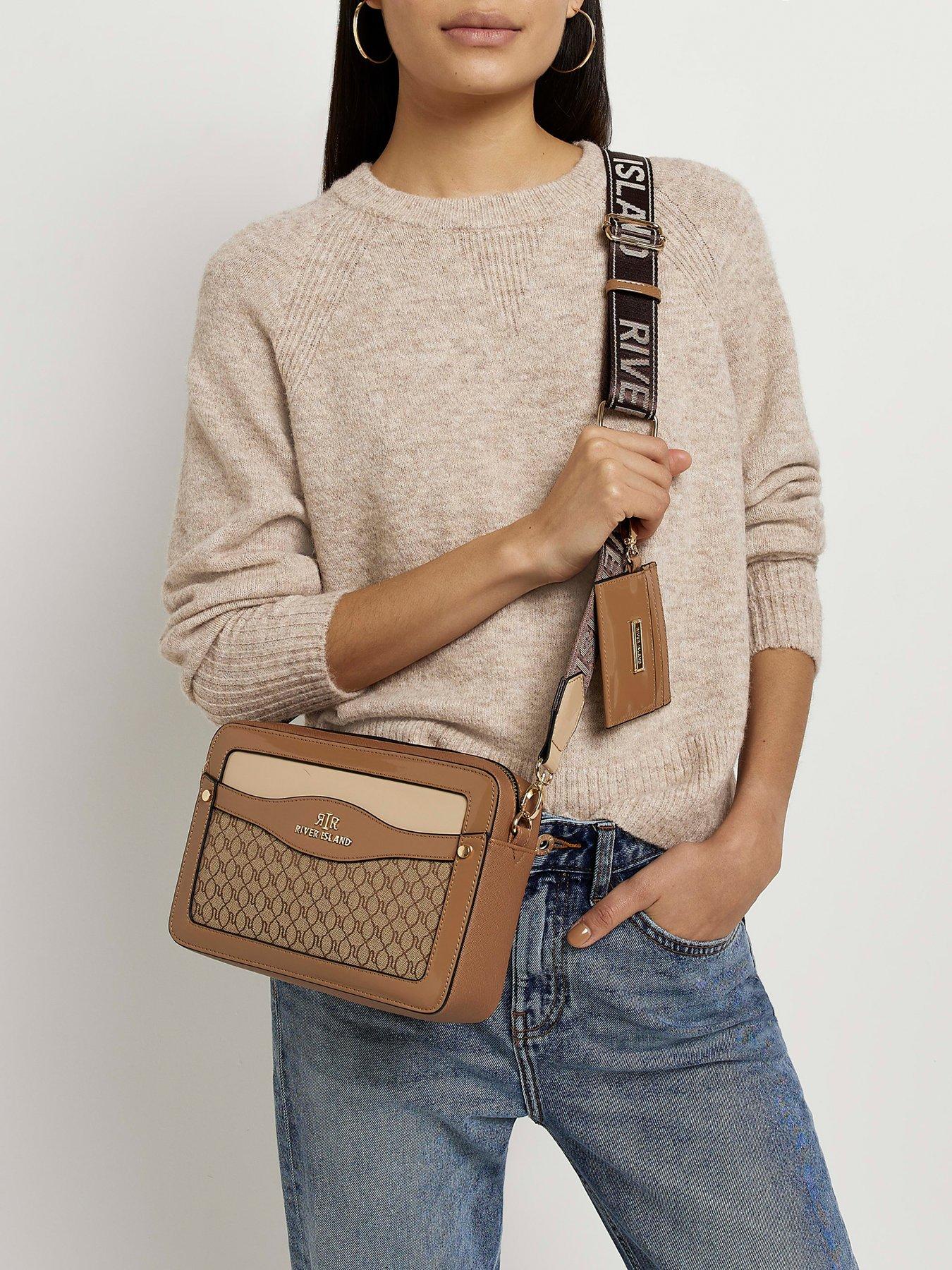 River island tan cross body bag clearance