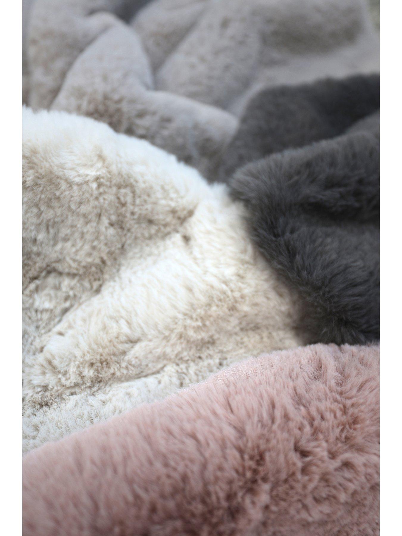 Image 6 of 6 of Very Home Luxury Faux Fur Rug - Single