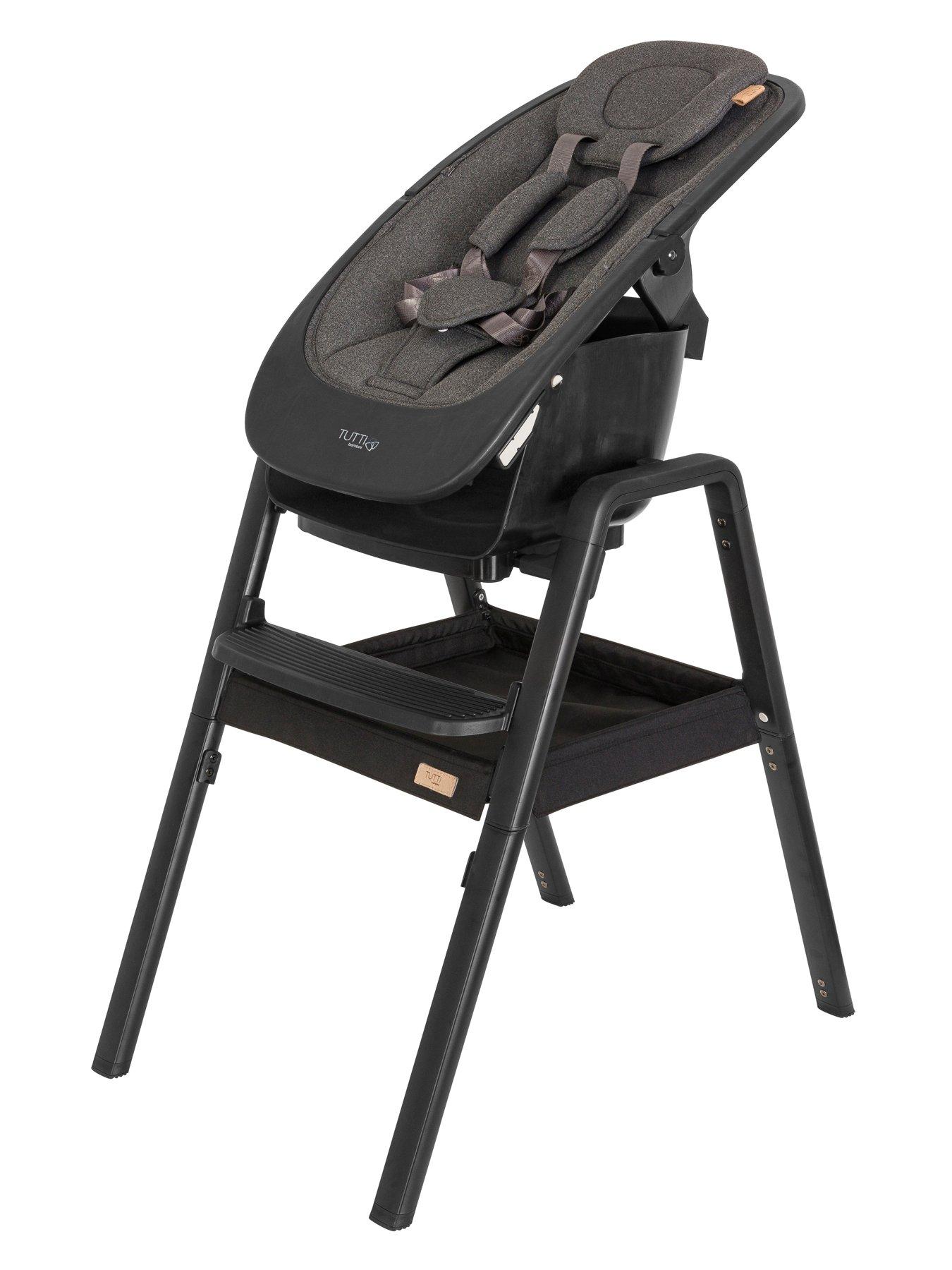 Tutti Bambini Nova Birth to 12 Years Complete Highchair Package Black