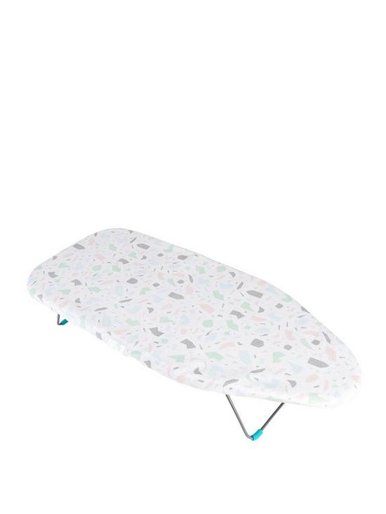 front image of beldray-terrazzo-print-tabletop-ironing-board