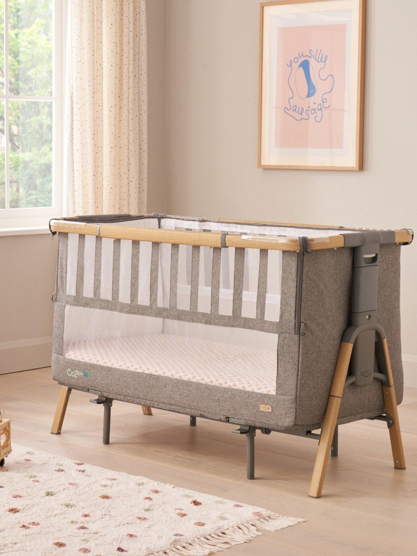 Product photograph of Tutti Bambini Cozee Xl - Complete Birth To 4 Years Sleep Package - Oak Charcoal from very.co.uk