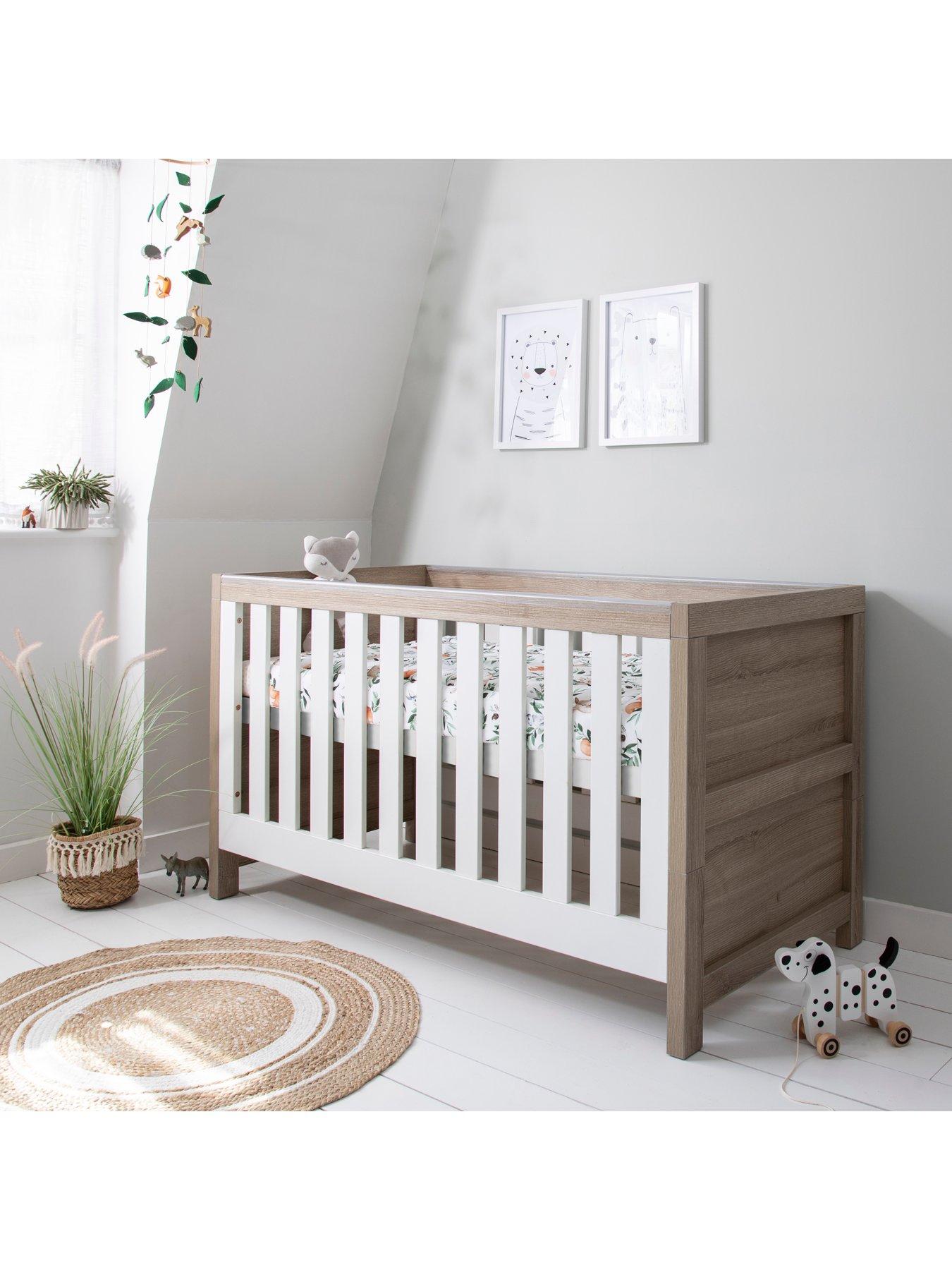 undefined Modena 3 in 1 Cot bed - White/Oak