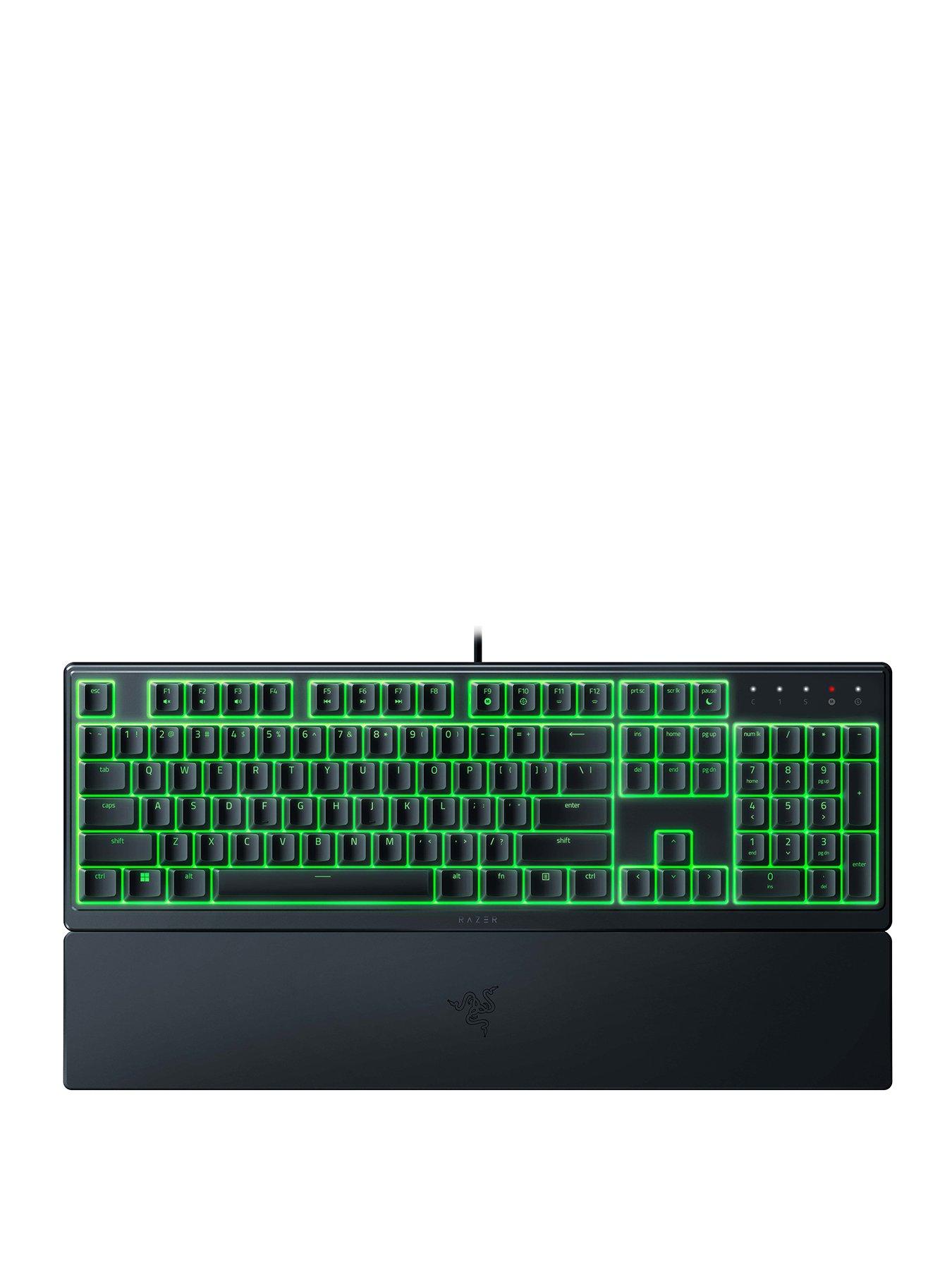 Ergonomic Silent Gaming Keyboard - Razer Ornata V3 X