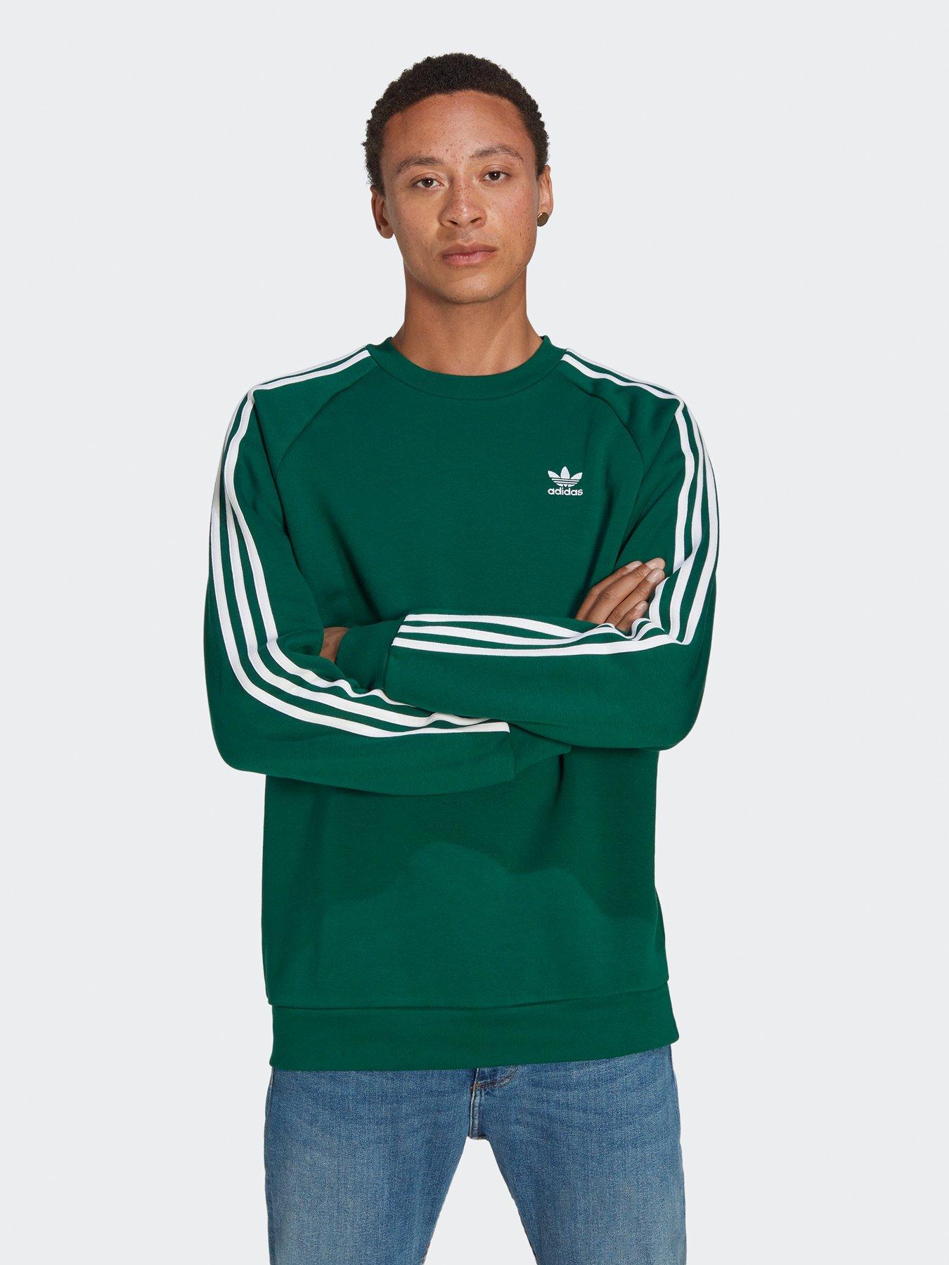 adidas Classics 3-stripes Crew Sweatshirt | very.co.uk