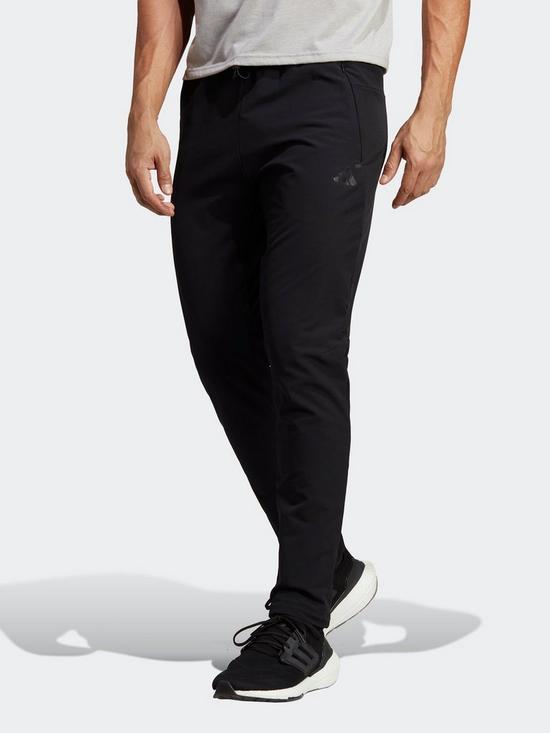 front image of adidas-coldrdy-workout-joggers-black