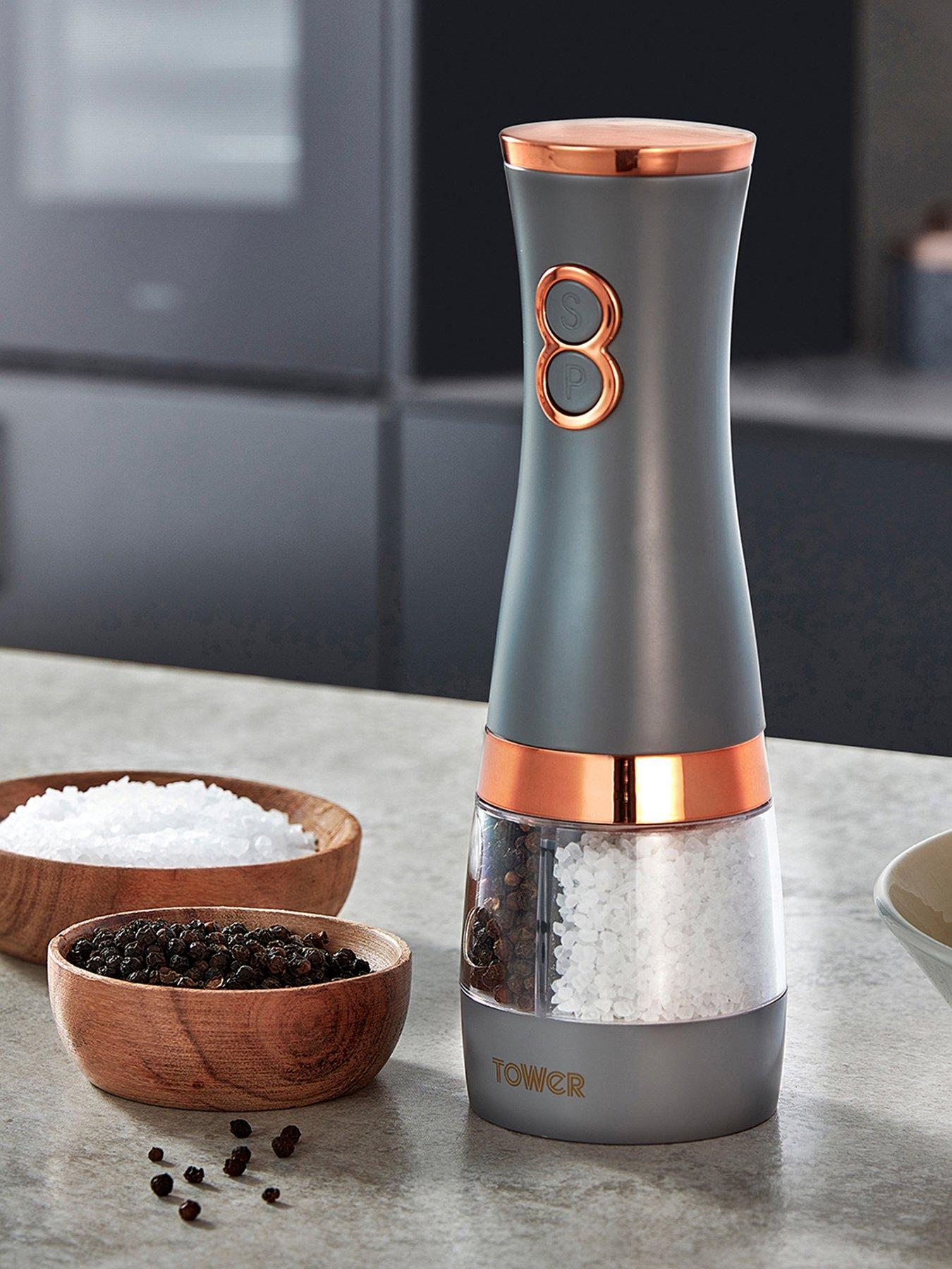 Image 1 of 6 of Tower Cavaletto Duo Electric Salt &amp; Pepper Mill in Grey