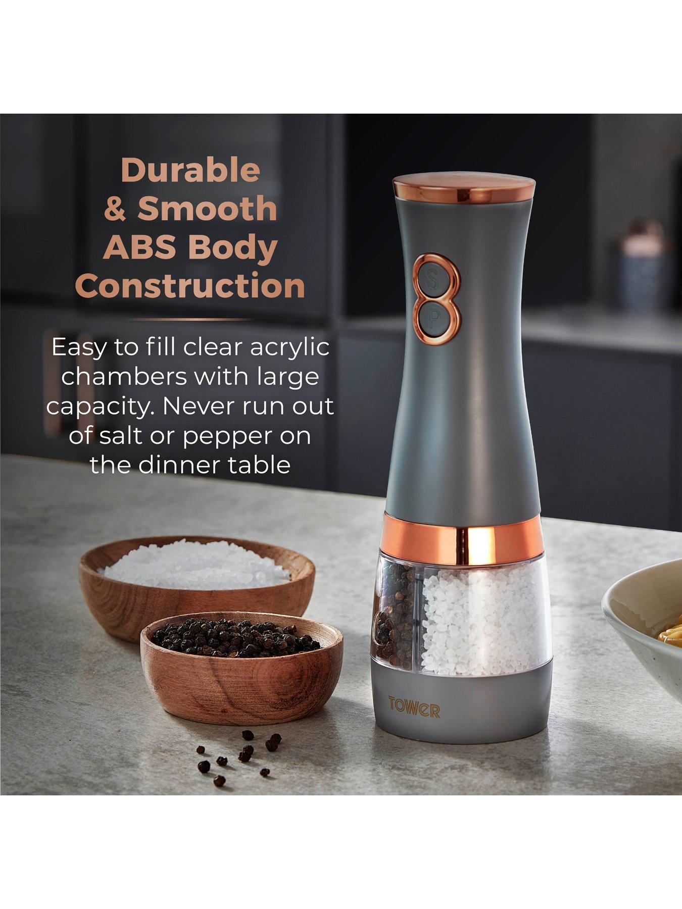 Image 3 of 6 of Tower Cavaletto Duo Electric Salt &amp; Pepper Mill in Grey