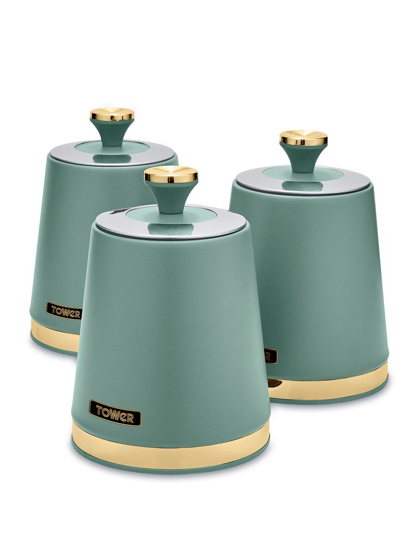 Product photograph of Tower Cavaletto Set Of 3 Canisters from very.co.uk