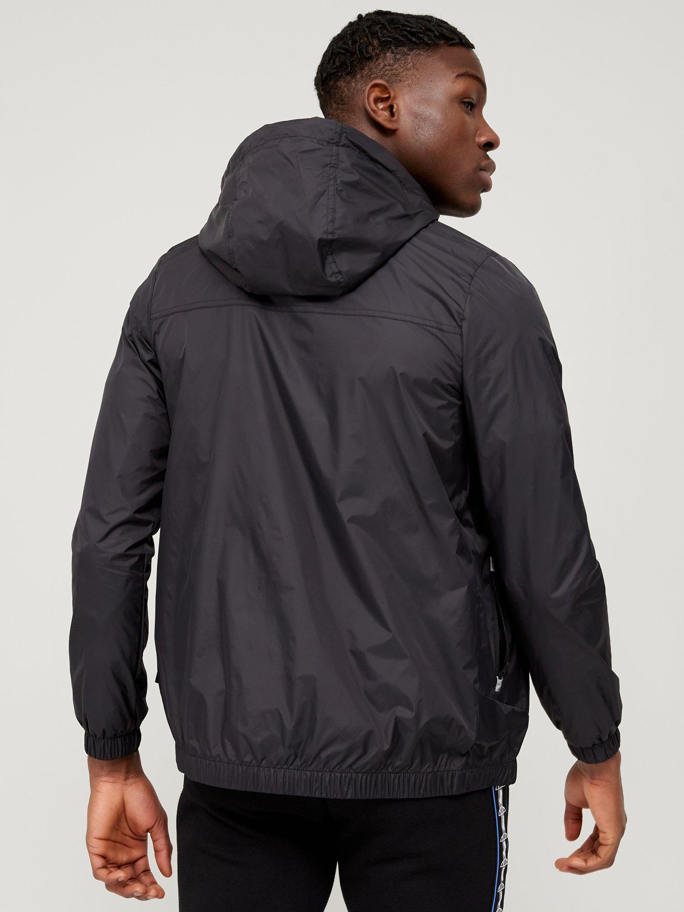 Ellesse hot sale black windbreaker