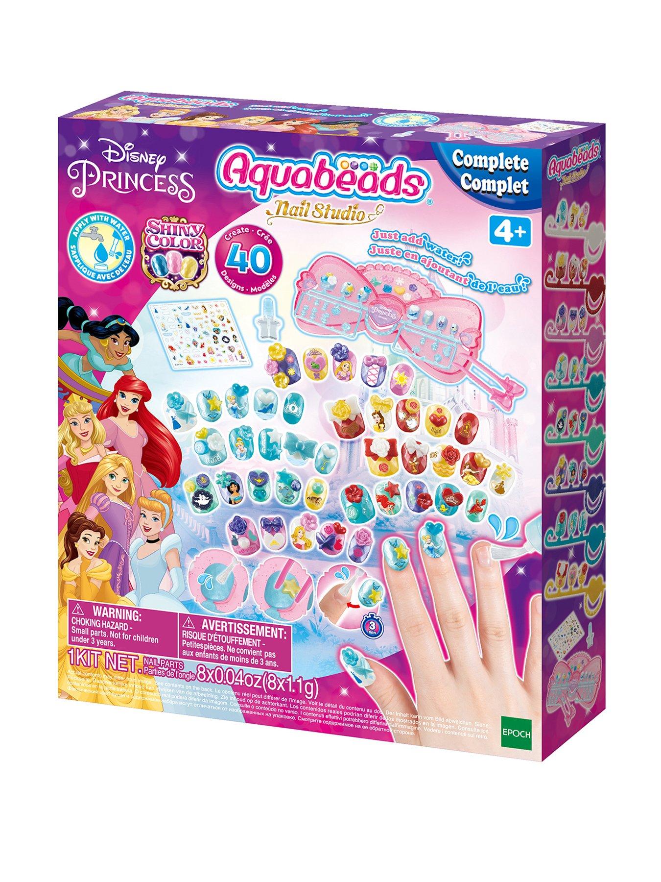 aqua beads aquabeads nail studio - disney princess