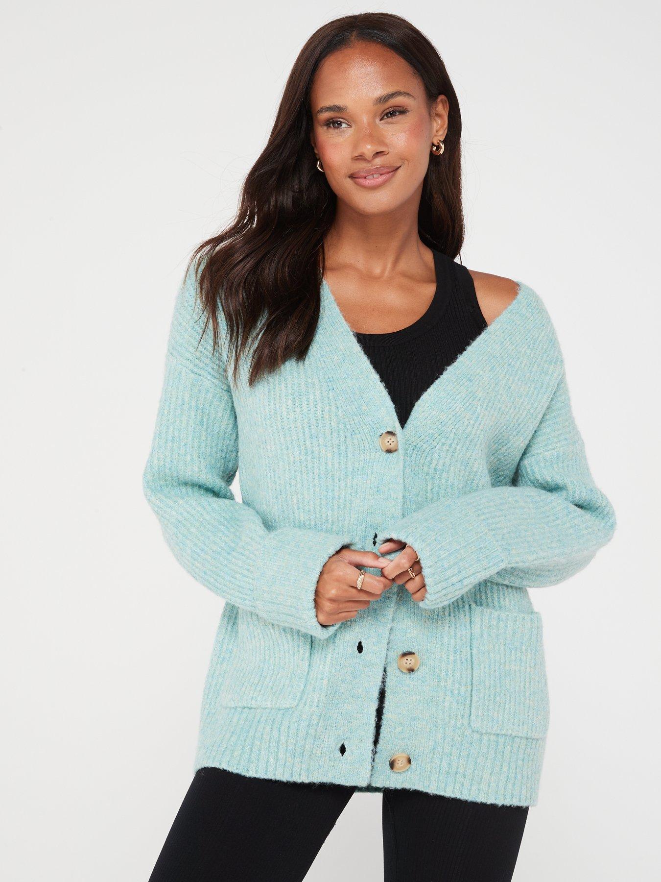 Womens mint hot sale green cardigan