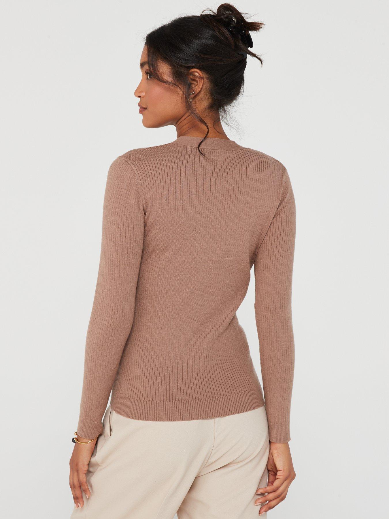 Style & Co. Petite Ribbed V-Neck Cardigan