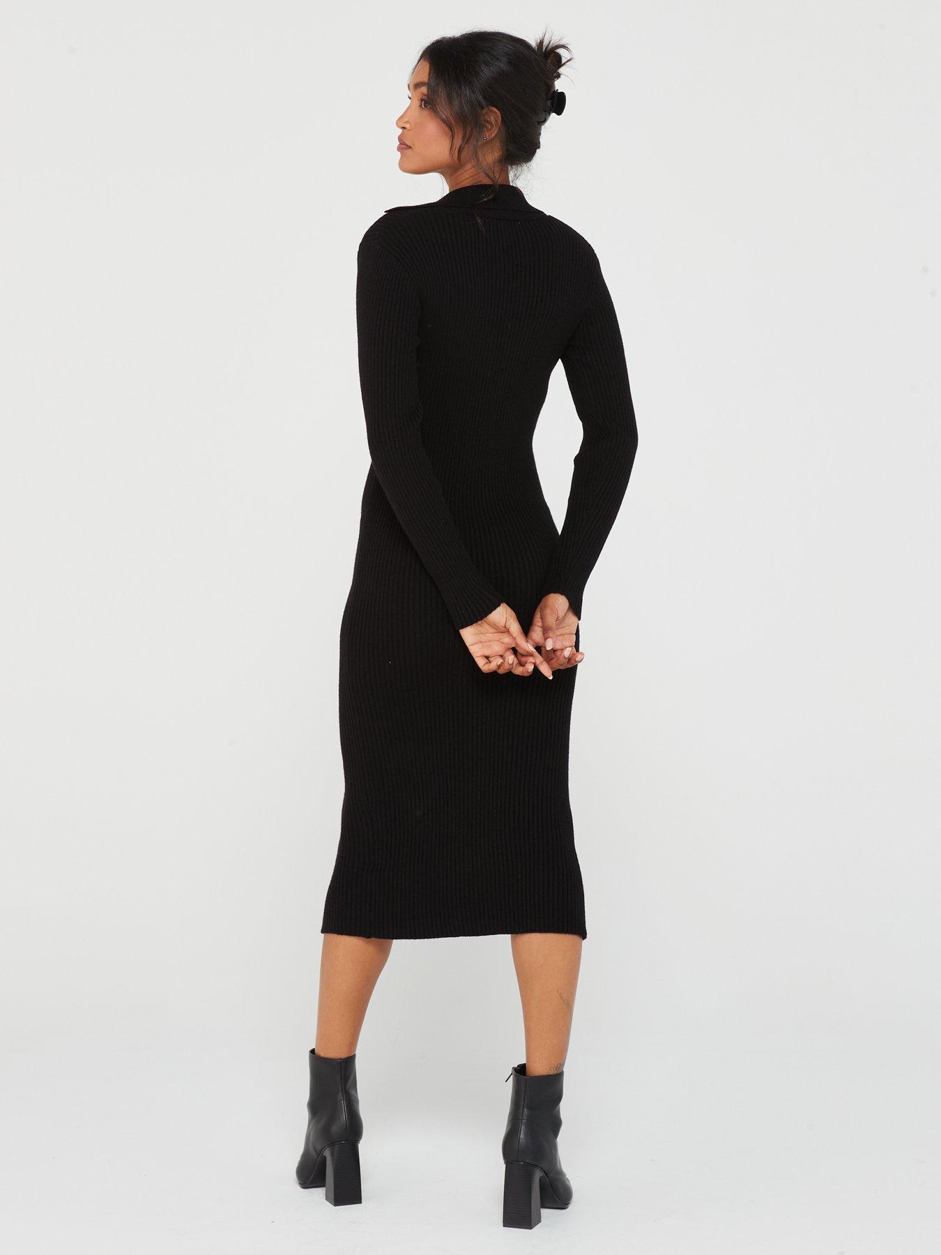 Button through store midi dress uk