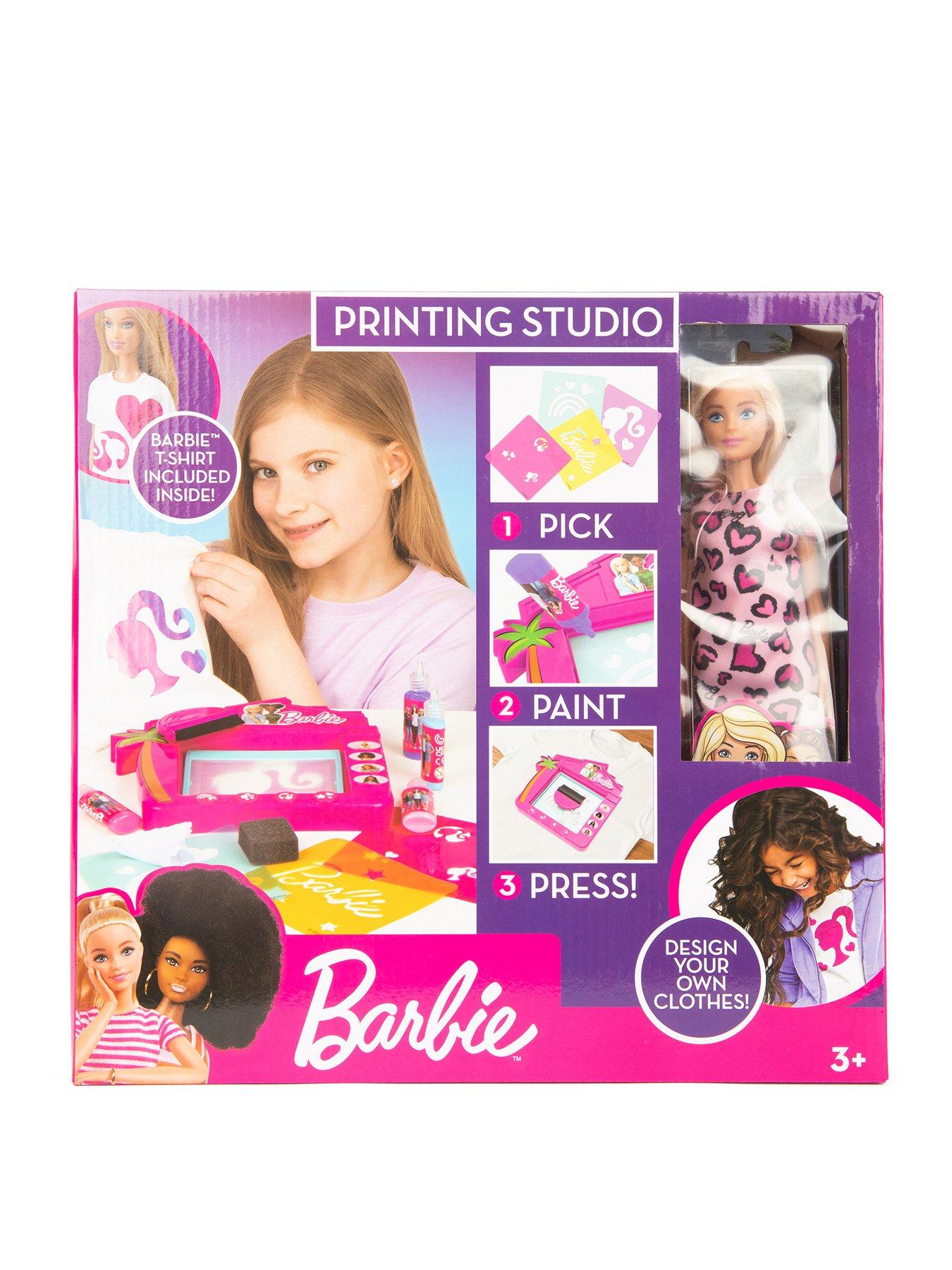 Barbie print discount studio with doll