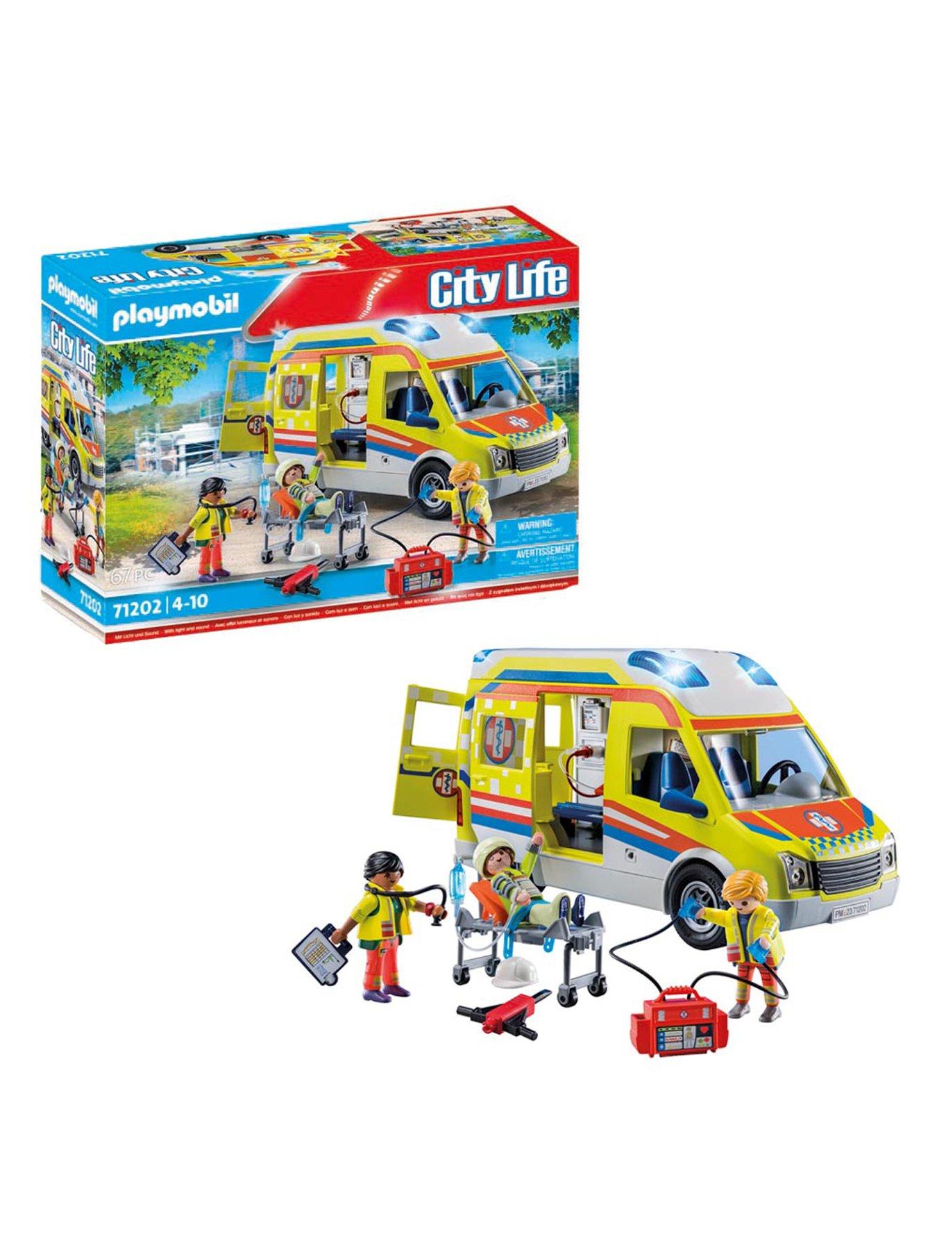 Playmobil 71202 City Life Ambulance with Lights and Sound Very