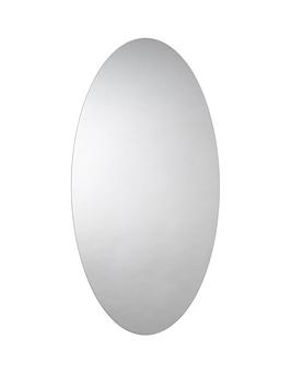 Product photograph of Croydex Belham Hang Lsquo N Rsquo Lock Oval Mirror from very.co.uk
