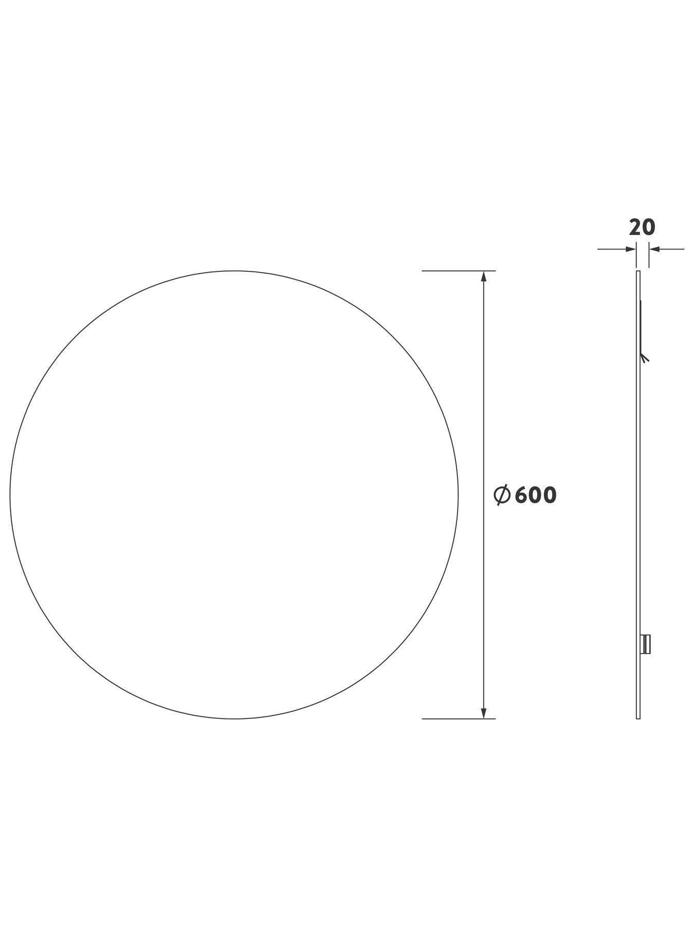 Image 4 of 5 of Croydex Simpson Hang &lsquo;N&rsquo; Lock Circular Mirror