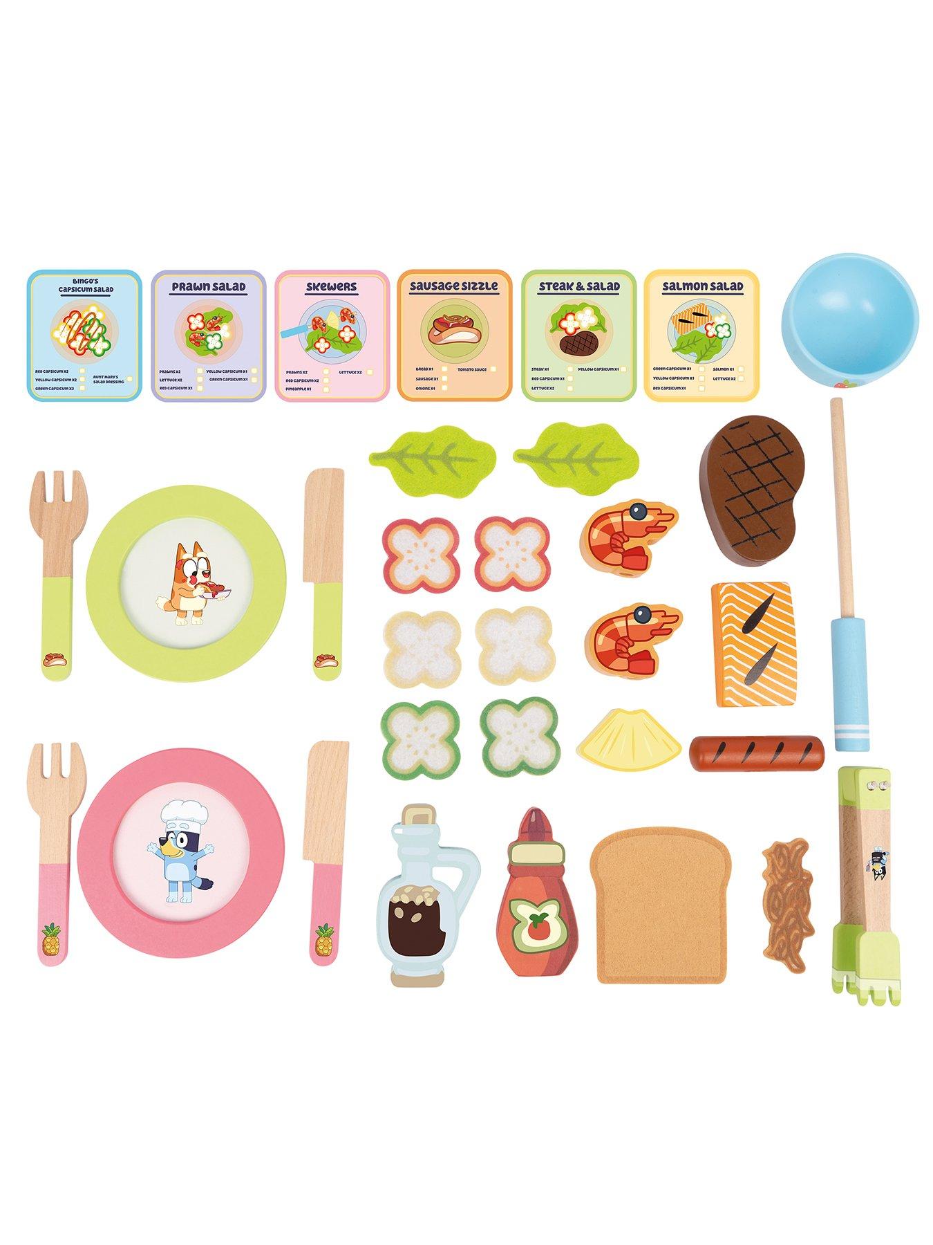 Image 5 of 6 of Bluey Wooden&nbsp;BBQ &amp; Salad Set
