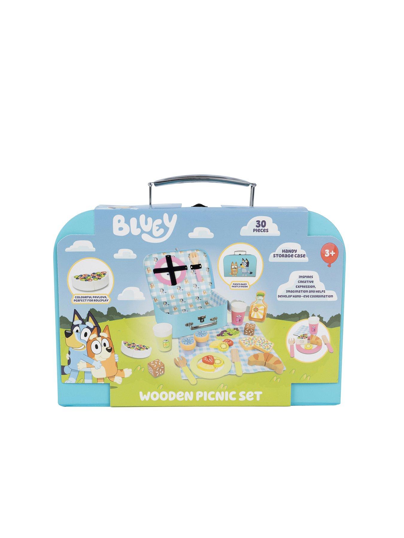 Image 6 of 6 of Bluey 30-Piece Wooden Picnic Set with Carry Case