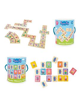 peppa pig twin pack (memory game and dominoes)
