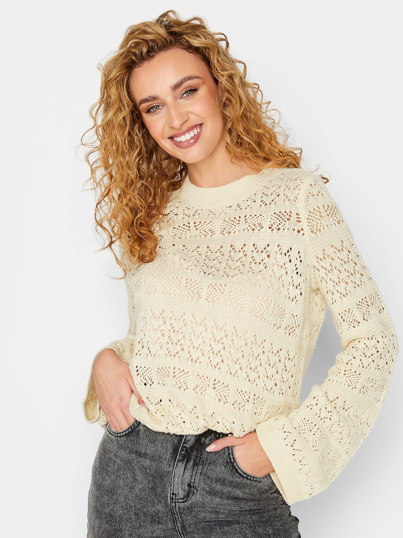 White crochet clearance jumper uk