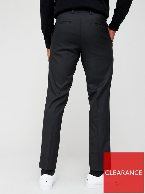 River Island Slim Twill Suit Trouser - Black | very.co.uk