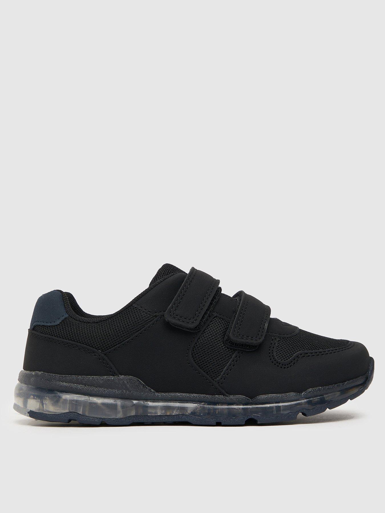 Black velcro deals trainers