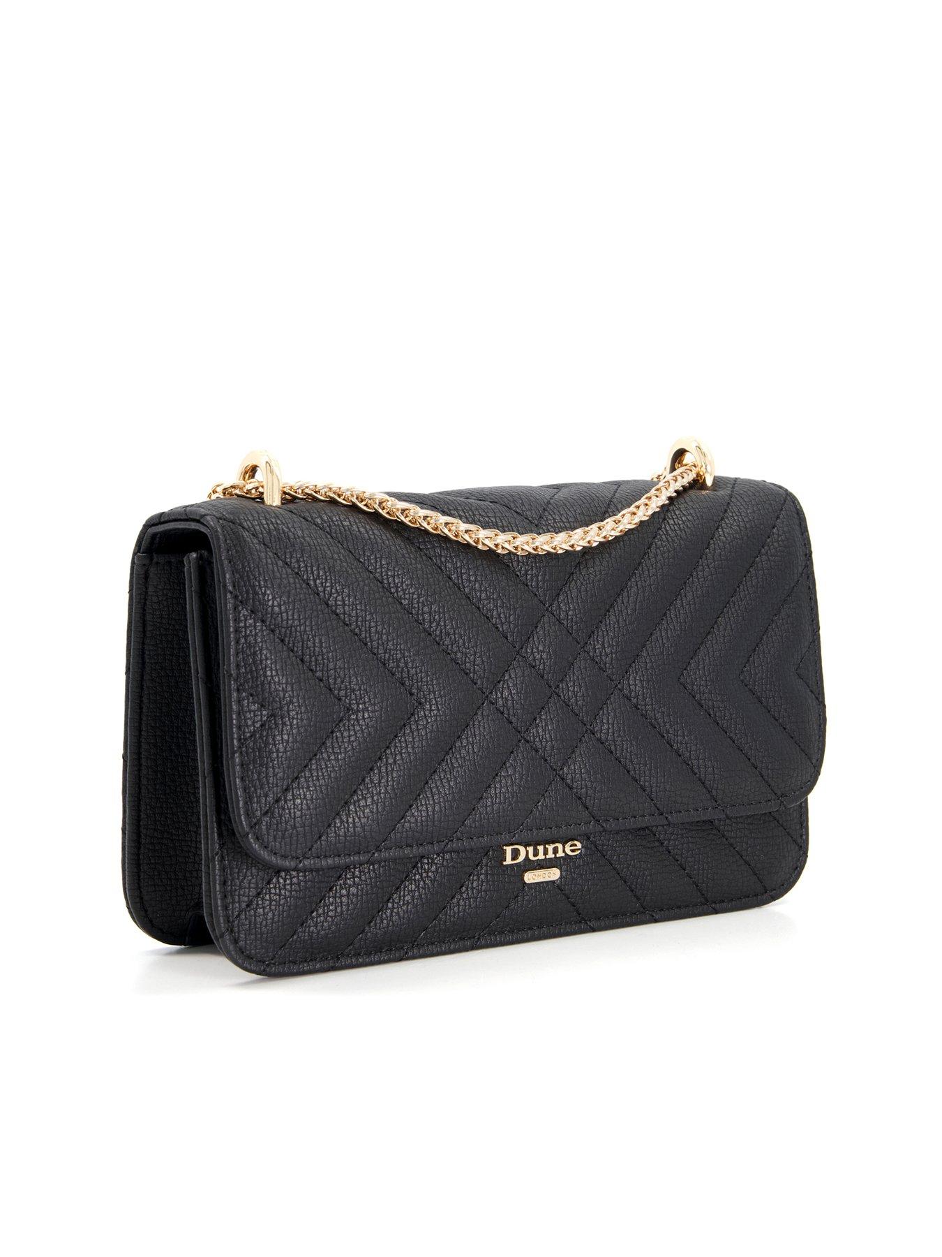 Victoria's Secret Pebbled Black V-Quilt Street shoulder Bag