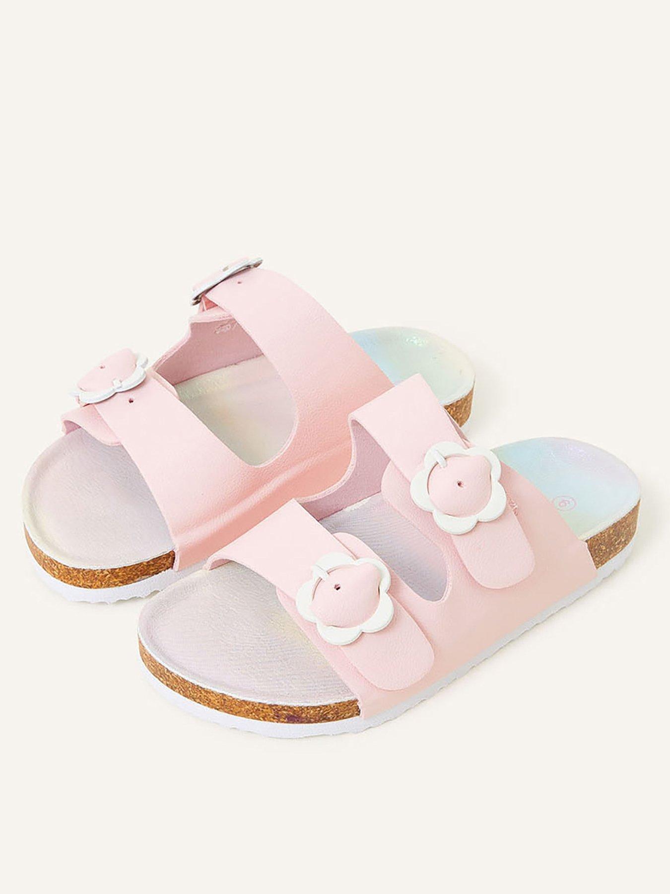 Pink 2024 footbed sandals