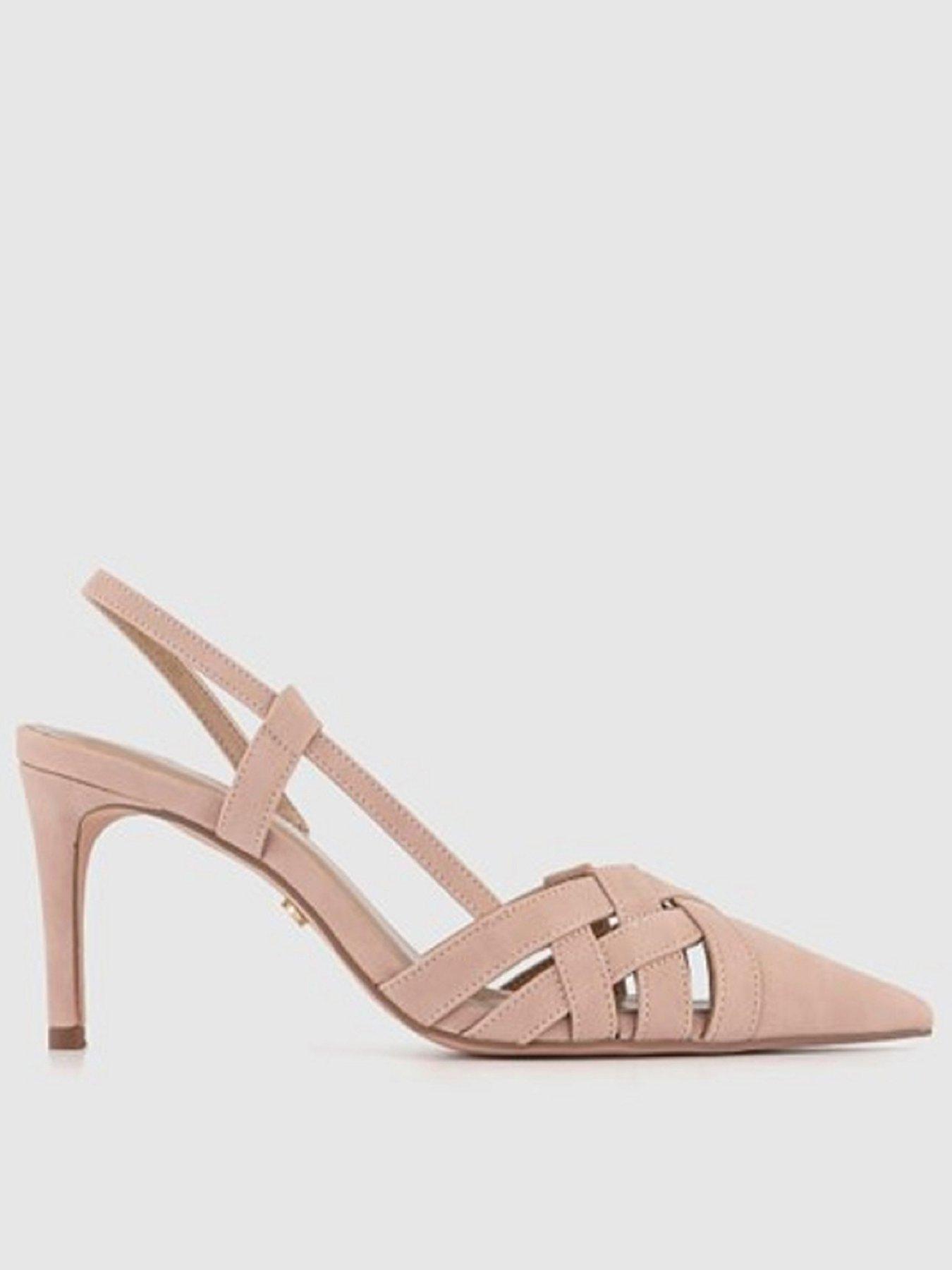 Blush store slingback heels