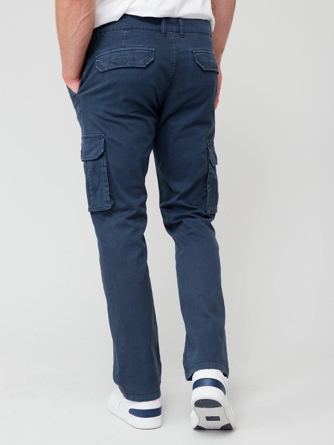 Navy deals cargo trousers