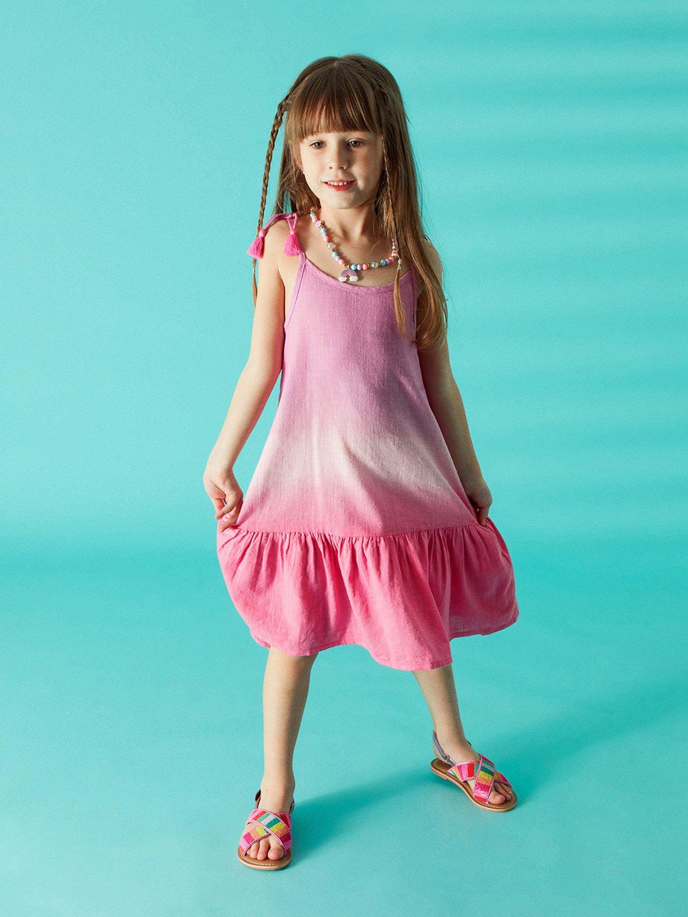 Accessorize Girls Ombre Dress Pink very.co.uk