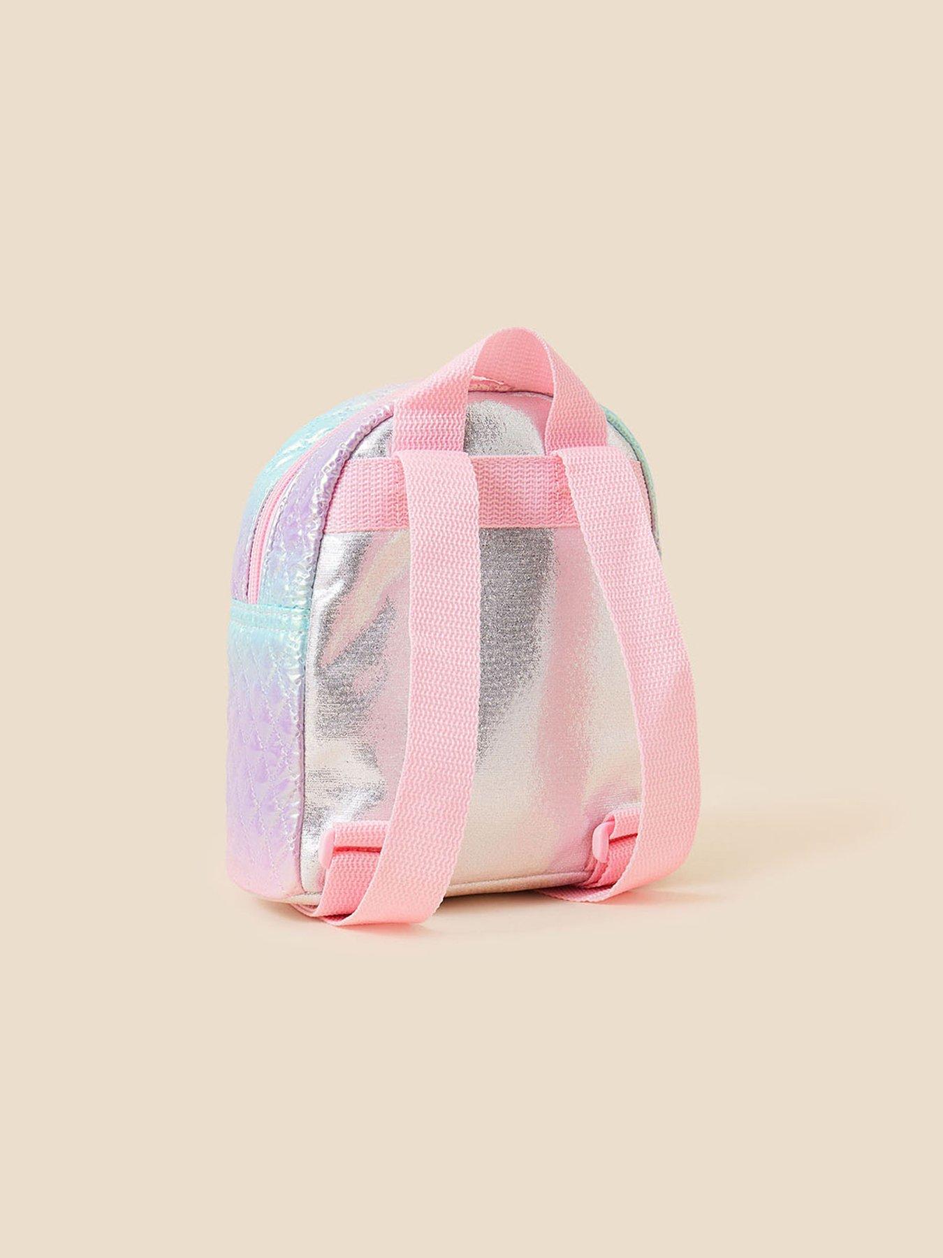 Accessorize Girls Mini Quilted Backpack Multi very.co.uk