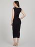  image of michelle-keegan-bodycon-ruched-jersey-midi-dress-black