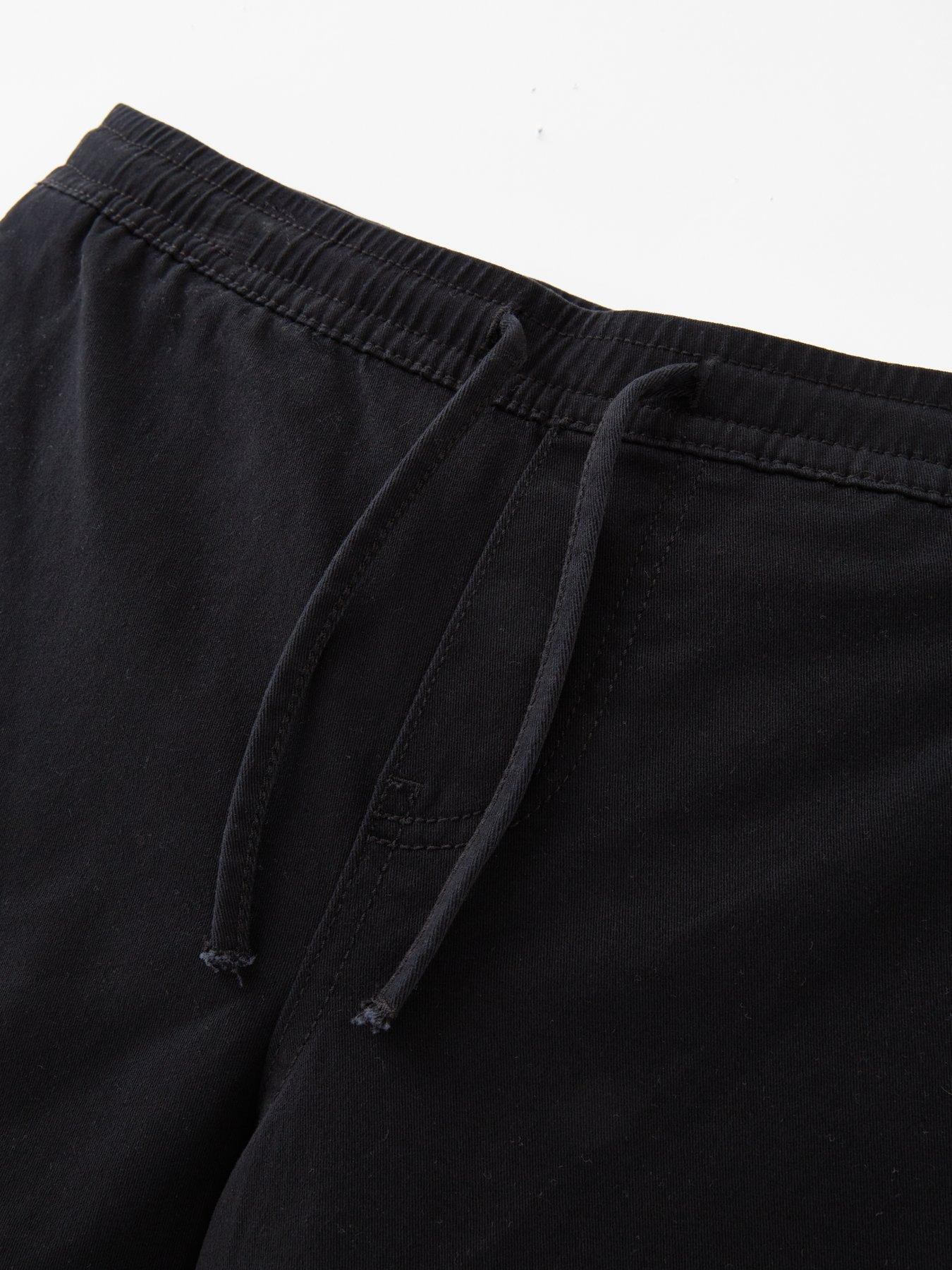 Image 3 of 4 of Jack & Jones Junior Boys Jeff Woven Jogger Shorts - Black