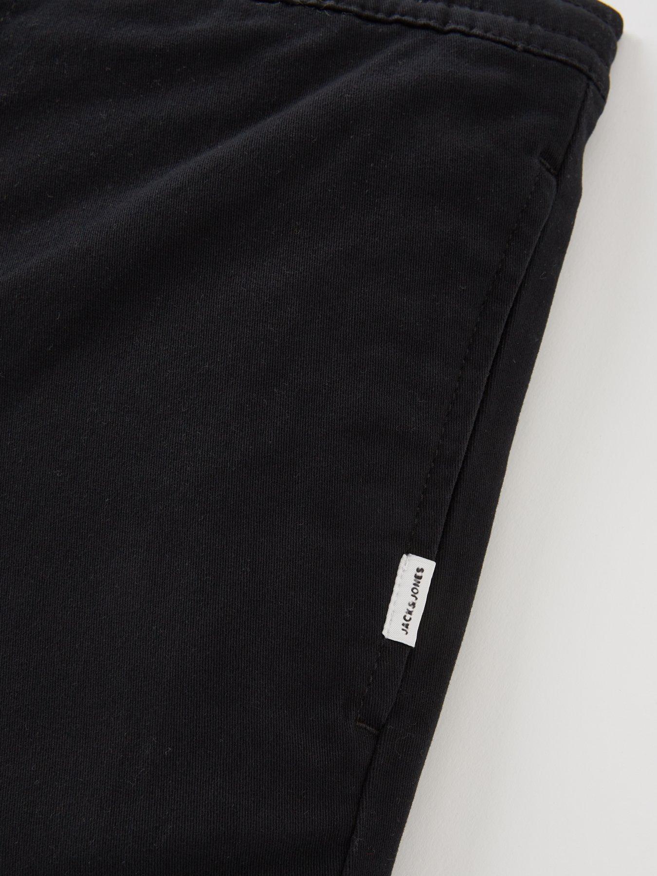 Image 4 of 4 of Jack & Jones Junior Boys Jeff Woven Jogger Shorts - Black