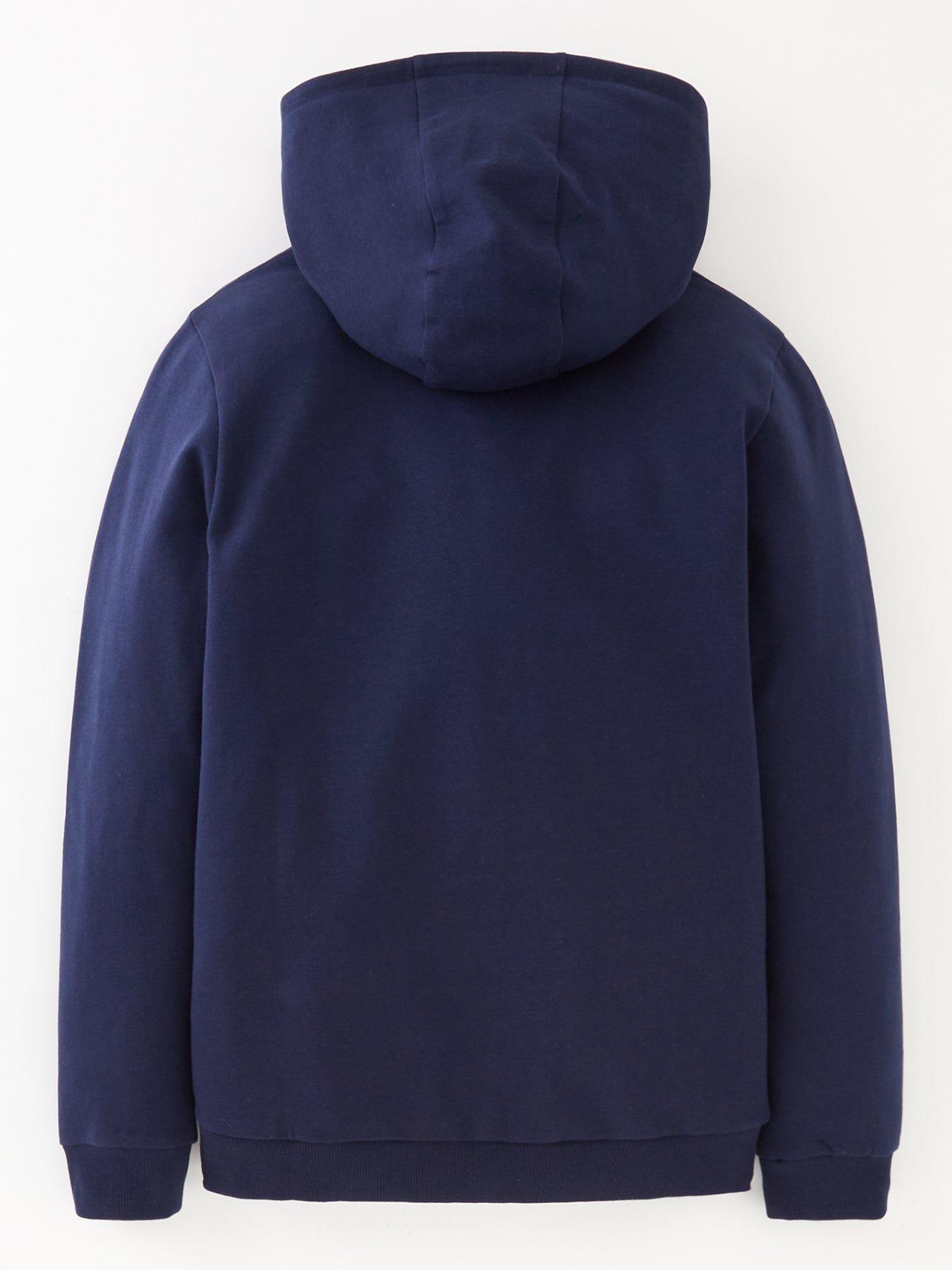 Image 3 of 7 of The Very Collection Unisex&nbsp;Zip Through Hoodie - Navy
