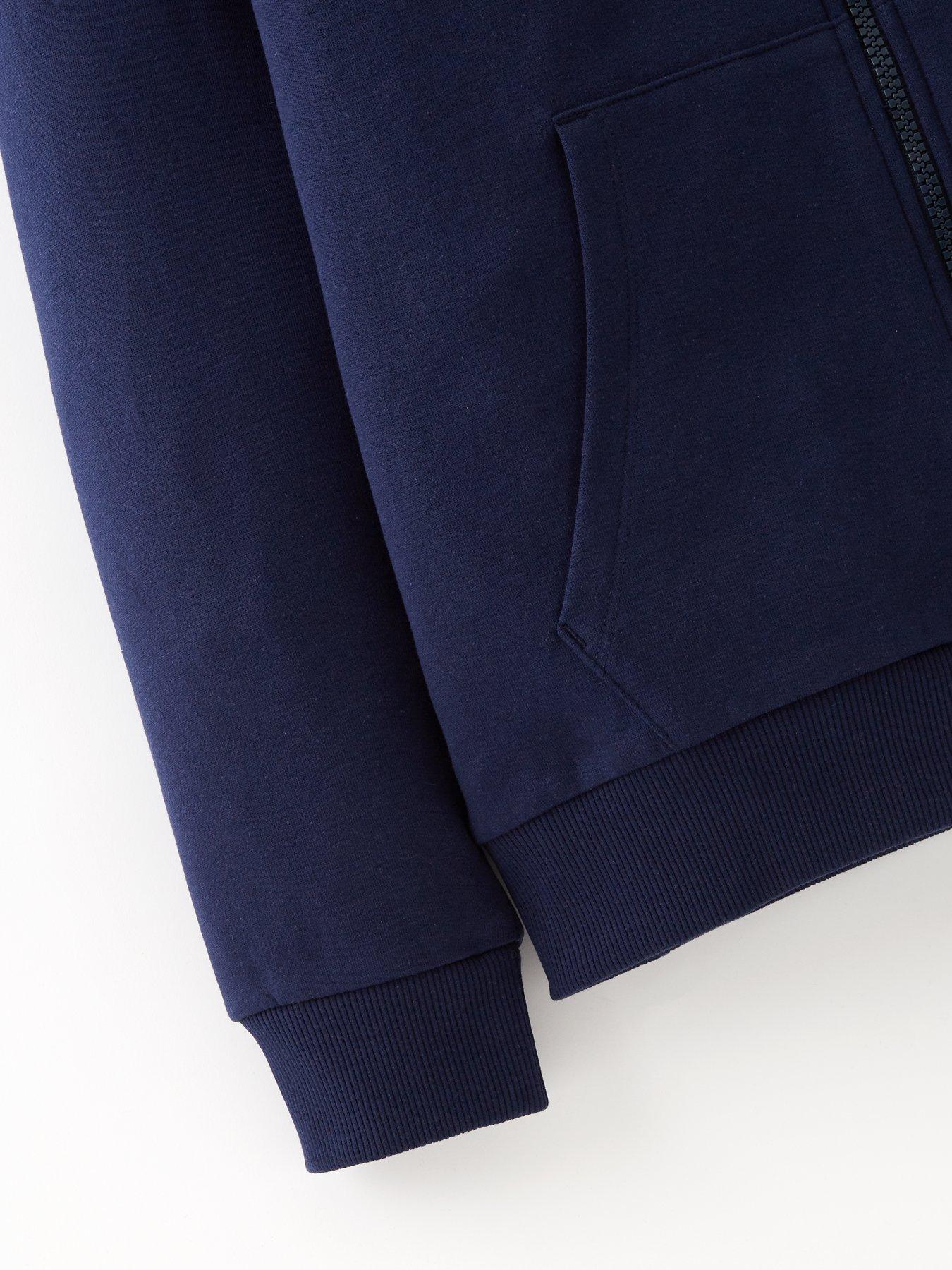 Image 6 of 7 of The Very Collection Unisex&nbsp;Zip Through Hoodie - Navy