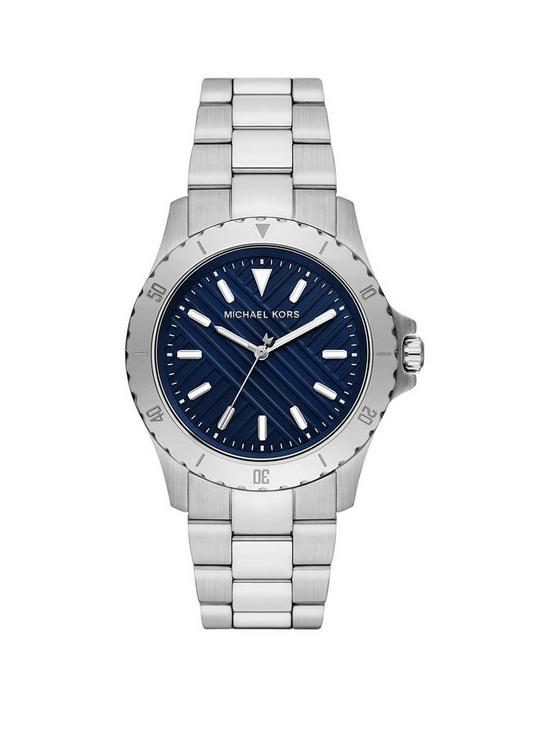 front image of michael-kors-everest-3-hand-stainless-steel-watch