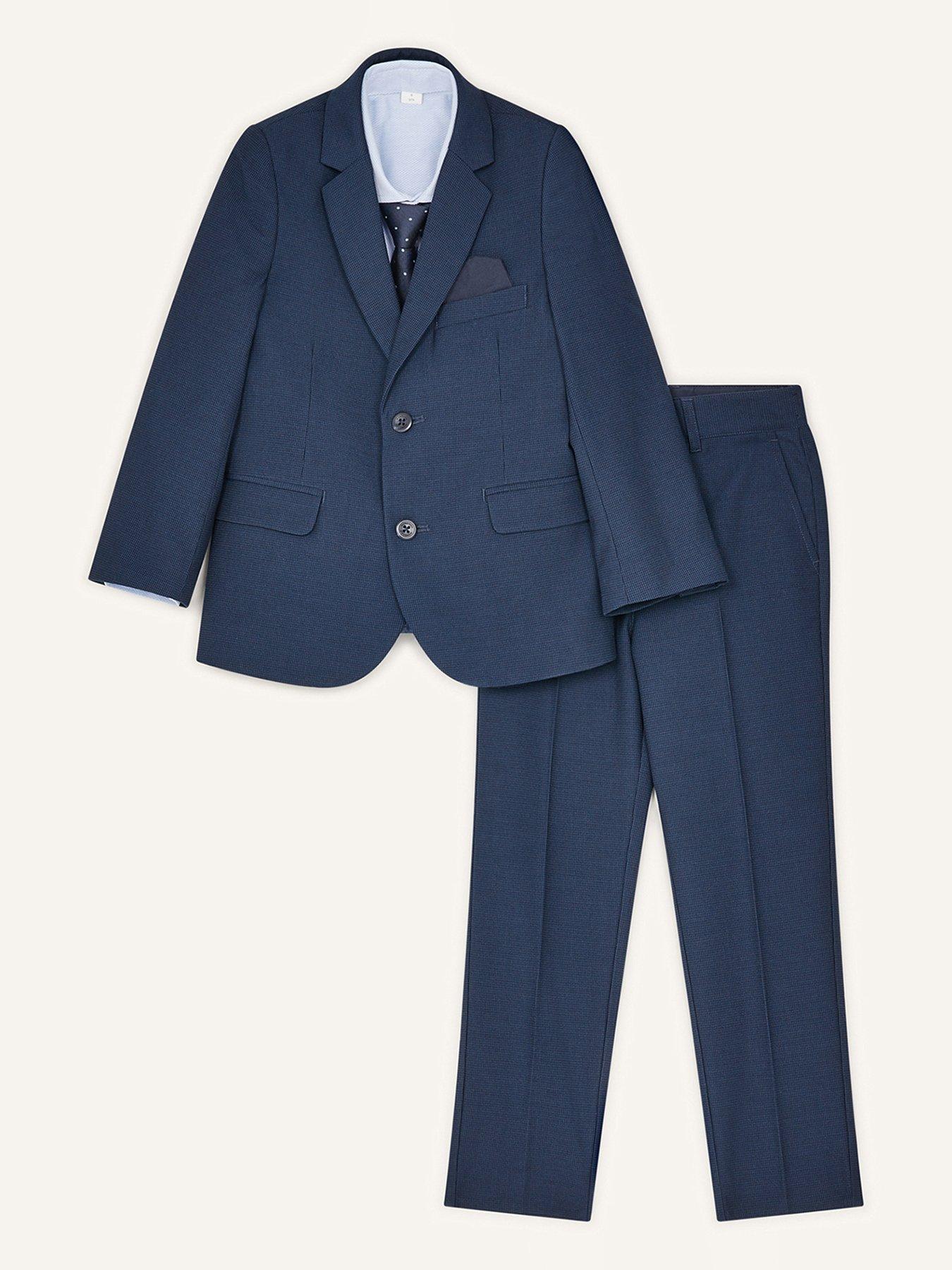 undefined Boys Adam 5 Piece Suit - Navy