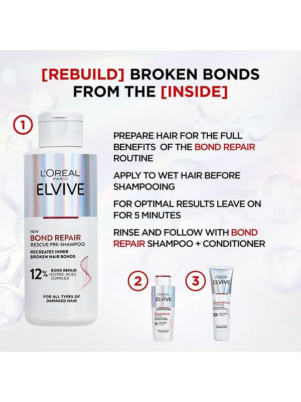 Image 3 of 6 of L'Oreal Paris Elvive Bond Repair Pre-Shampoo Treatment (200ml)