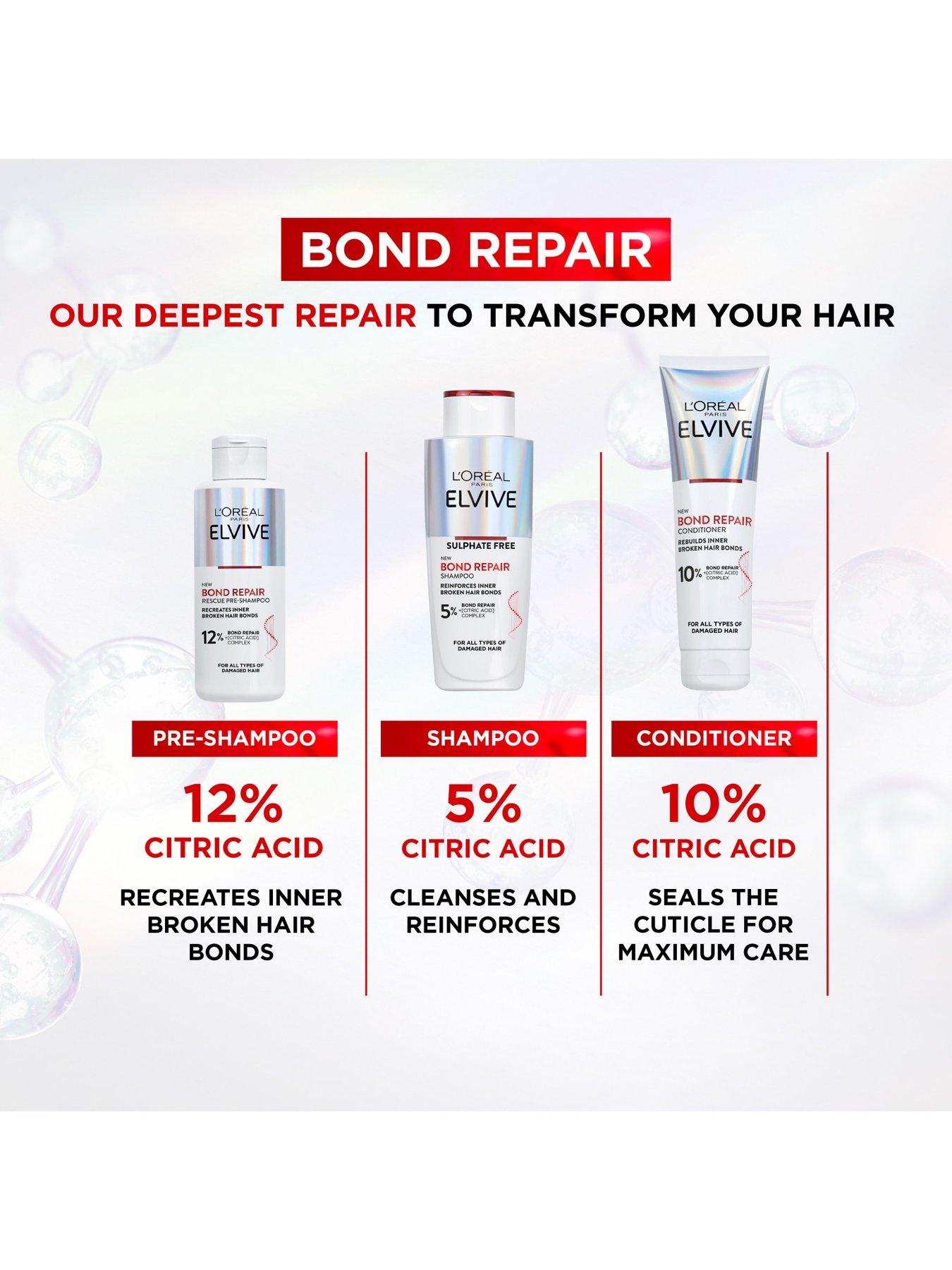 Image 5 of 6 of L'Oreal Paris Elvive Bond Repair Shampoo (200ml)