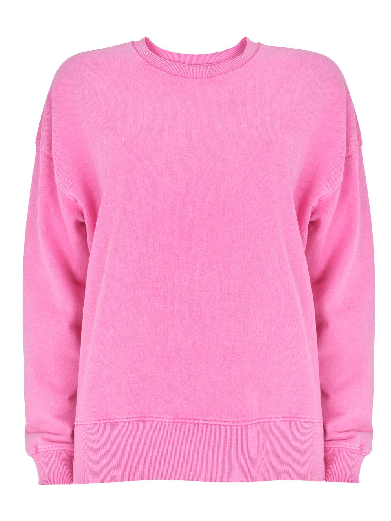 Mint Velvet Pink Overdye Sweatshirt | very.co.uk