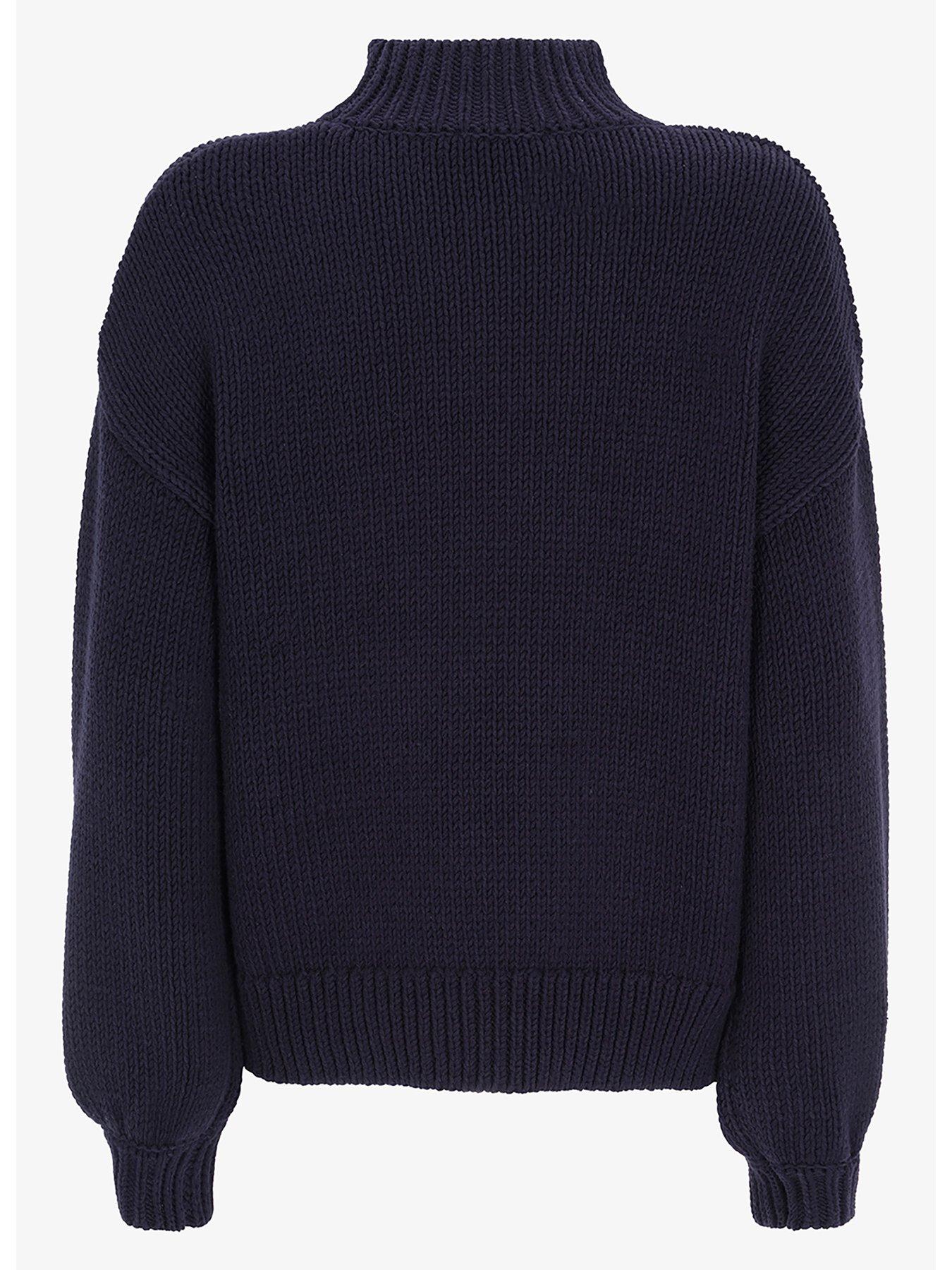 Mint Velvet Ink Chunky Heart Jumper | Very.co.uk