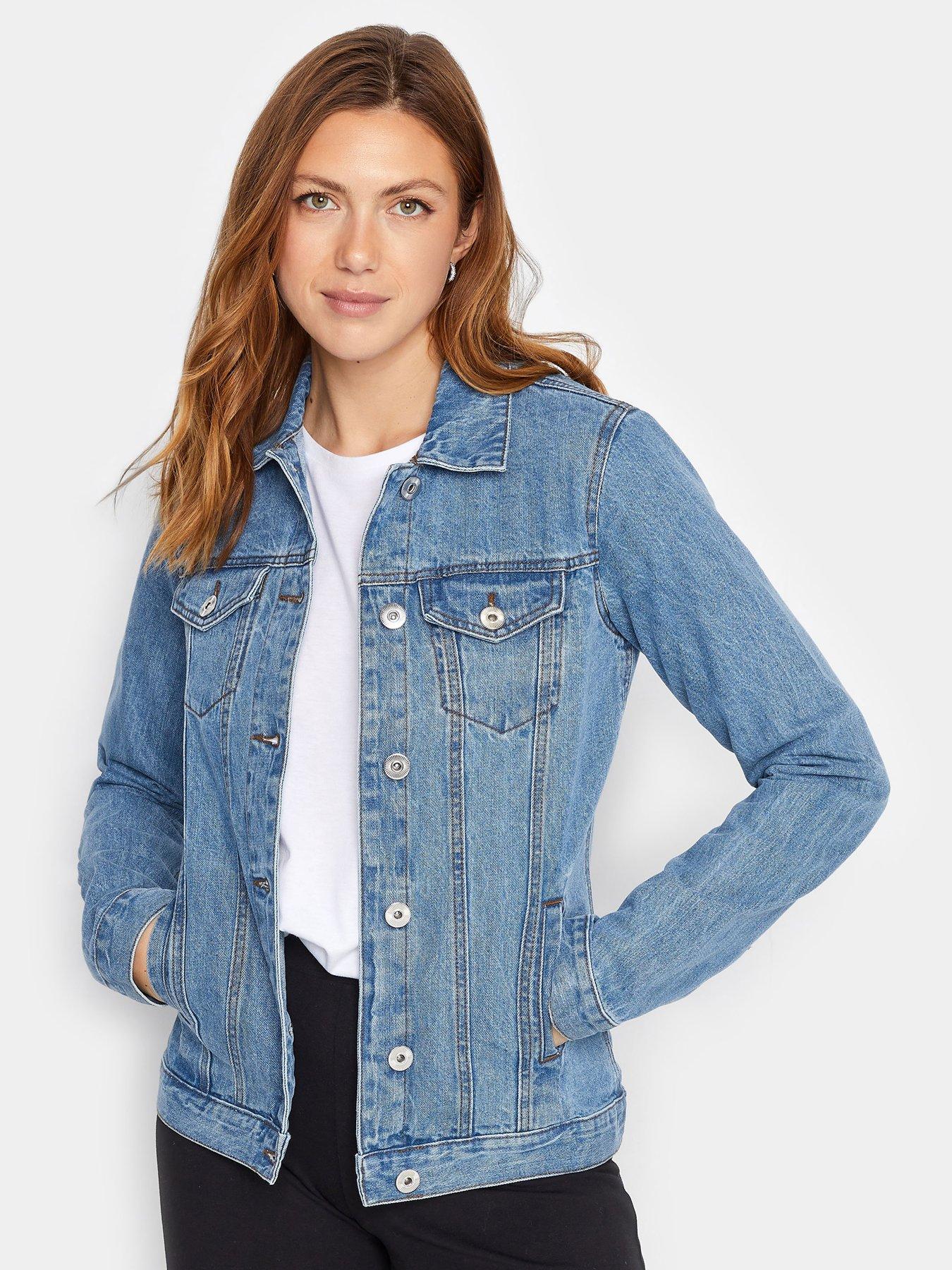 Light colored denim outlet jacket