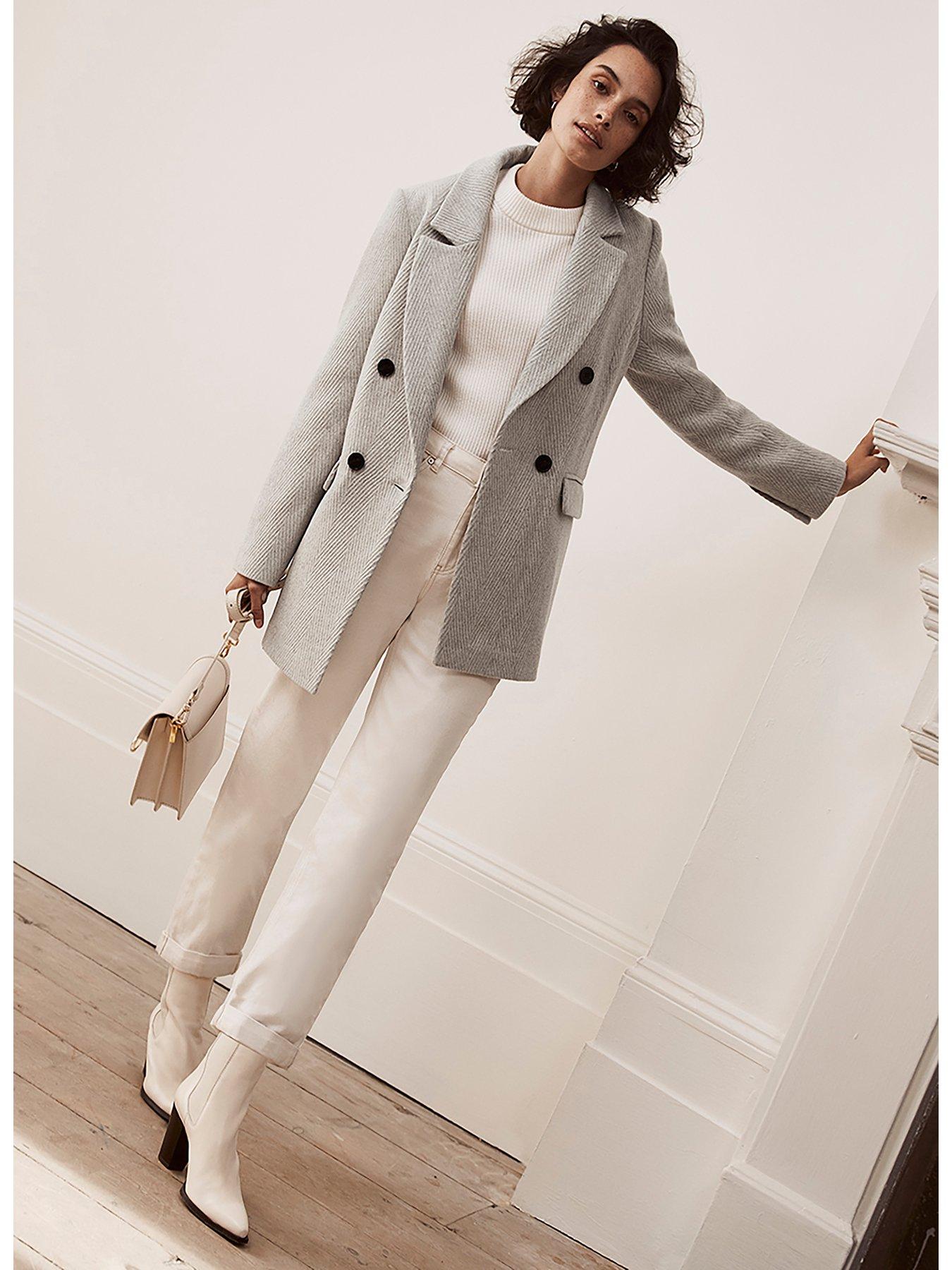 Mint Velvet Textured Blazer Coat