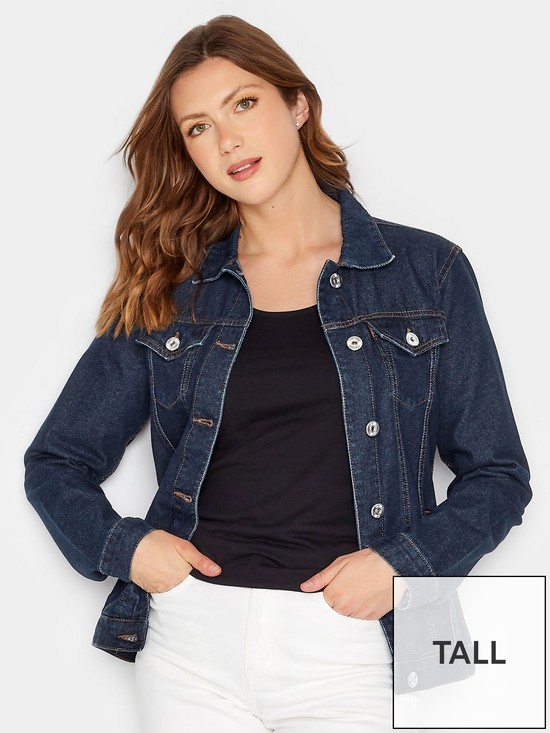 front image of long-tall-sally-denim-jacket-blue