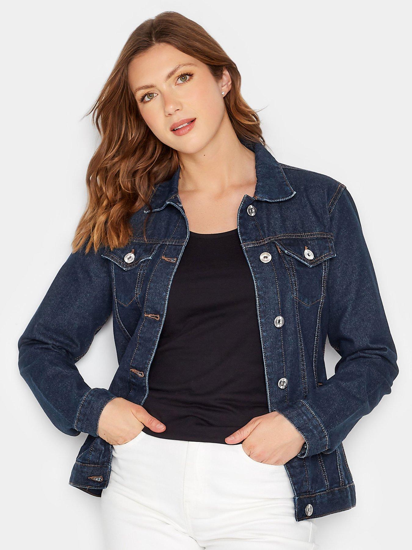 Long Tall Sally Denim Jacket - Blue | Very.co.uk