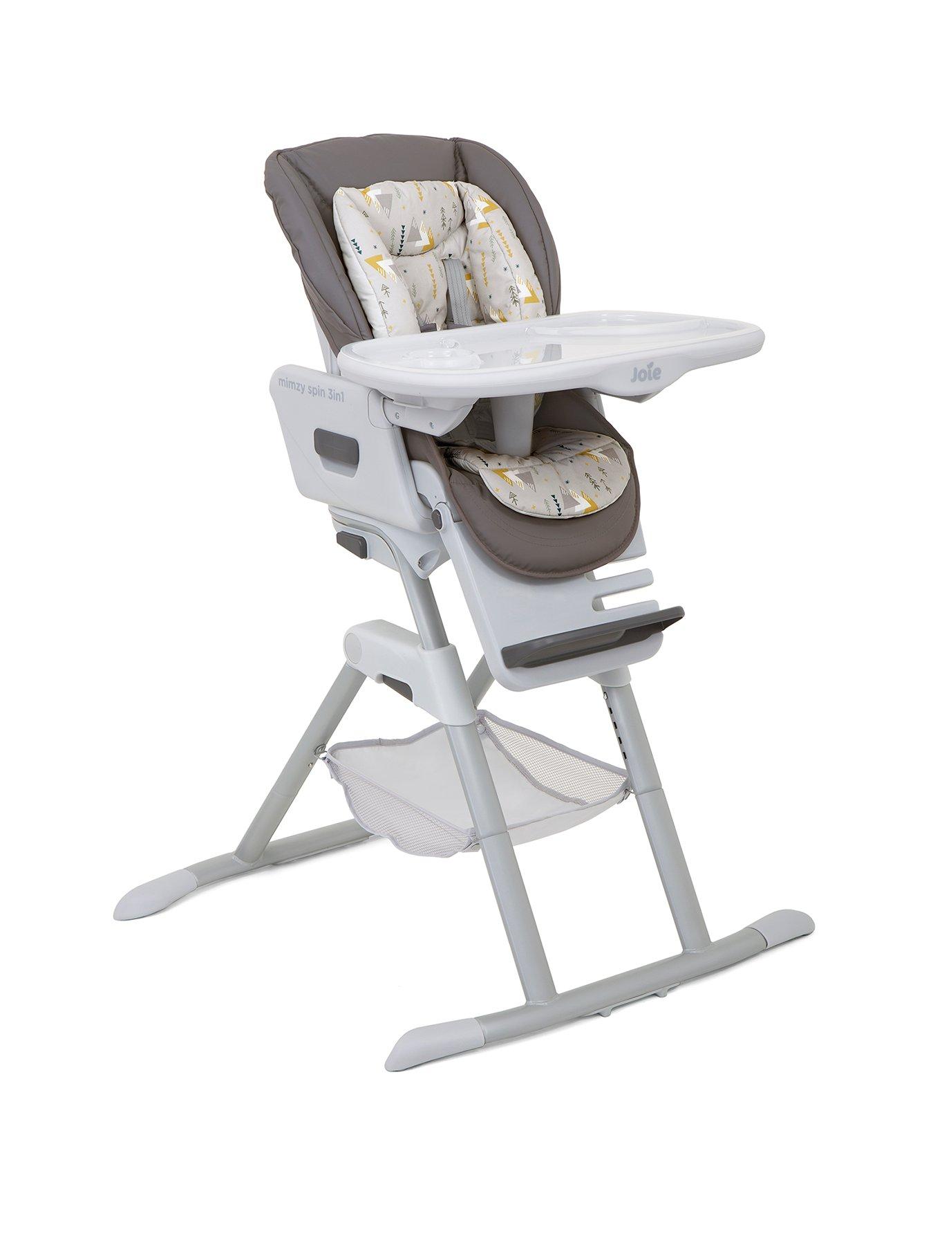 Product photograph of Joie Mimzy Spin 3 In 1 Highchair- Geometric Mountains from very.co.uk